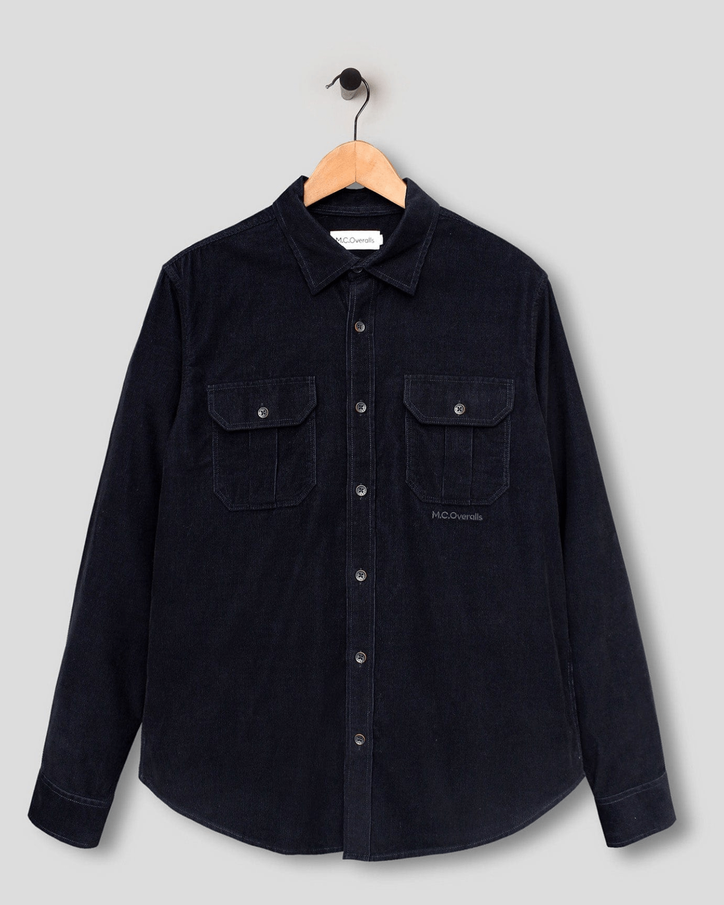 Corduroy Button Down Shirt Navy