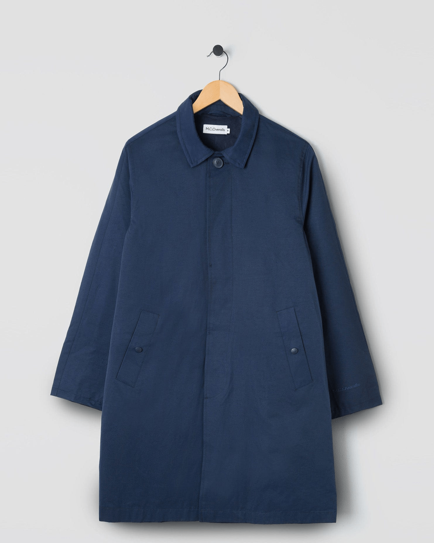 60/40 Single Breasted Mac Coat Navy