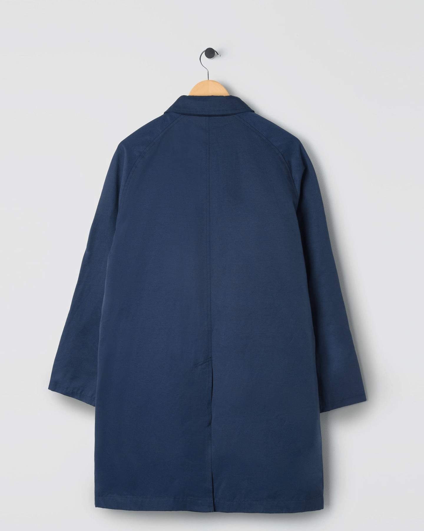 60/40 Single Breasted Mac Coat Navy