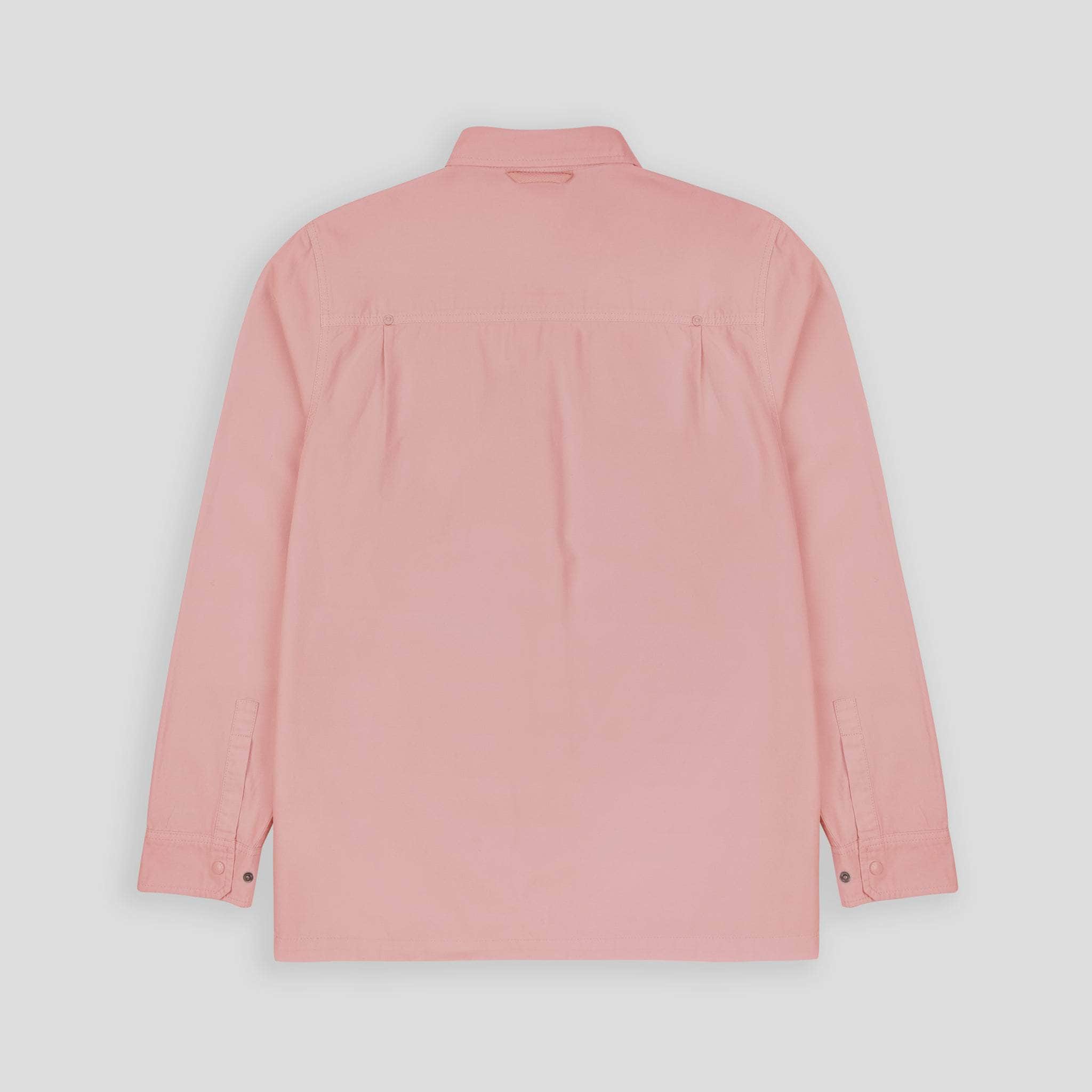 Lightweight Relaxed Snap Button Shirt Dusty Pink