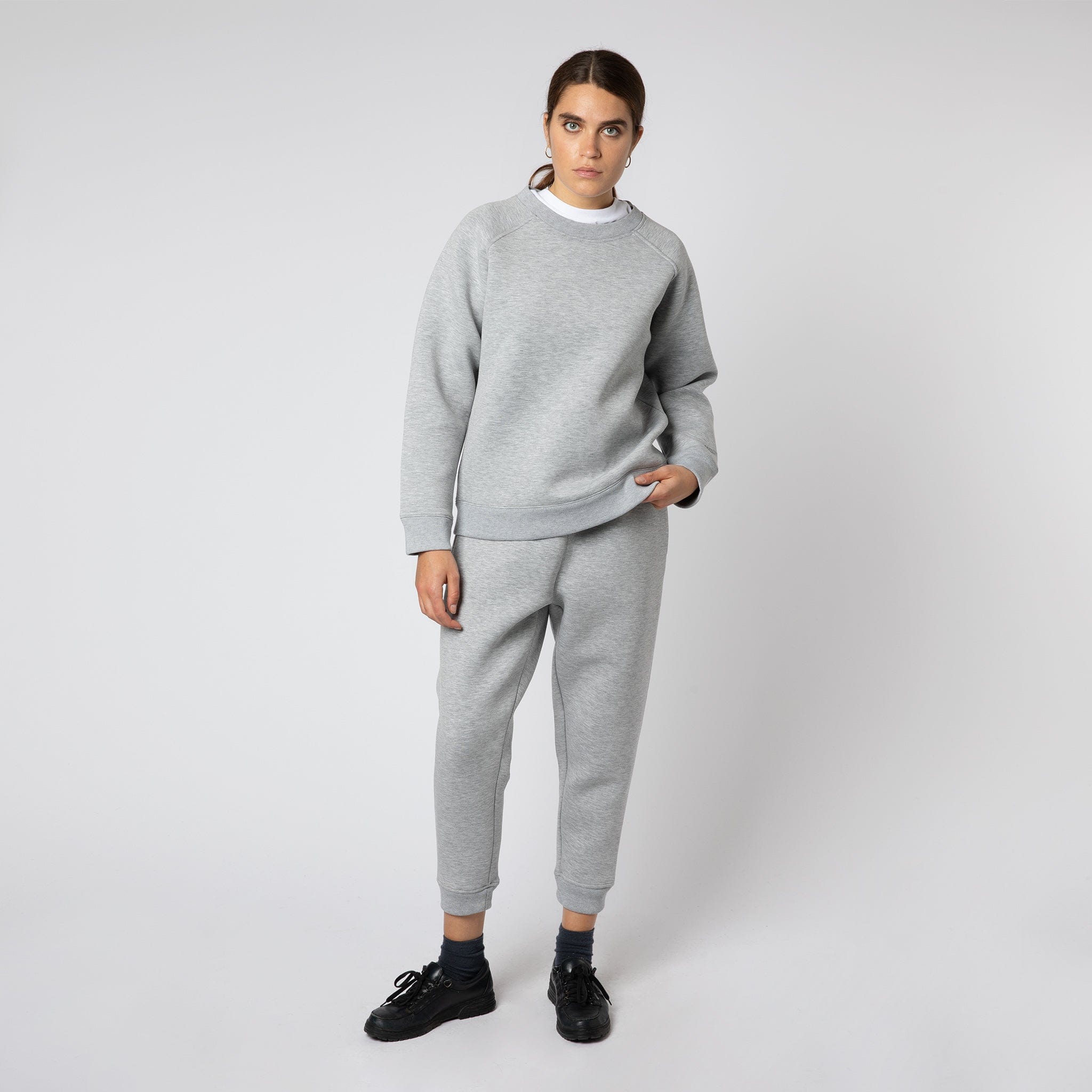 Bonded Jersey Sweatshirt Grey Marl