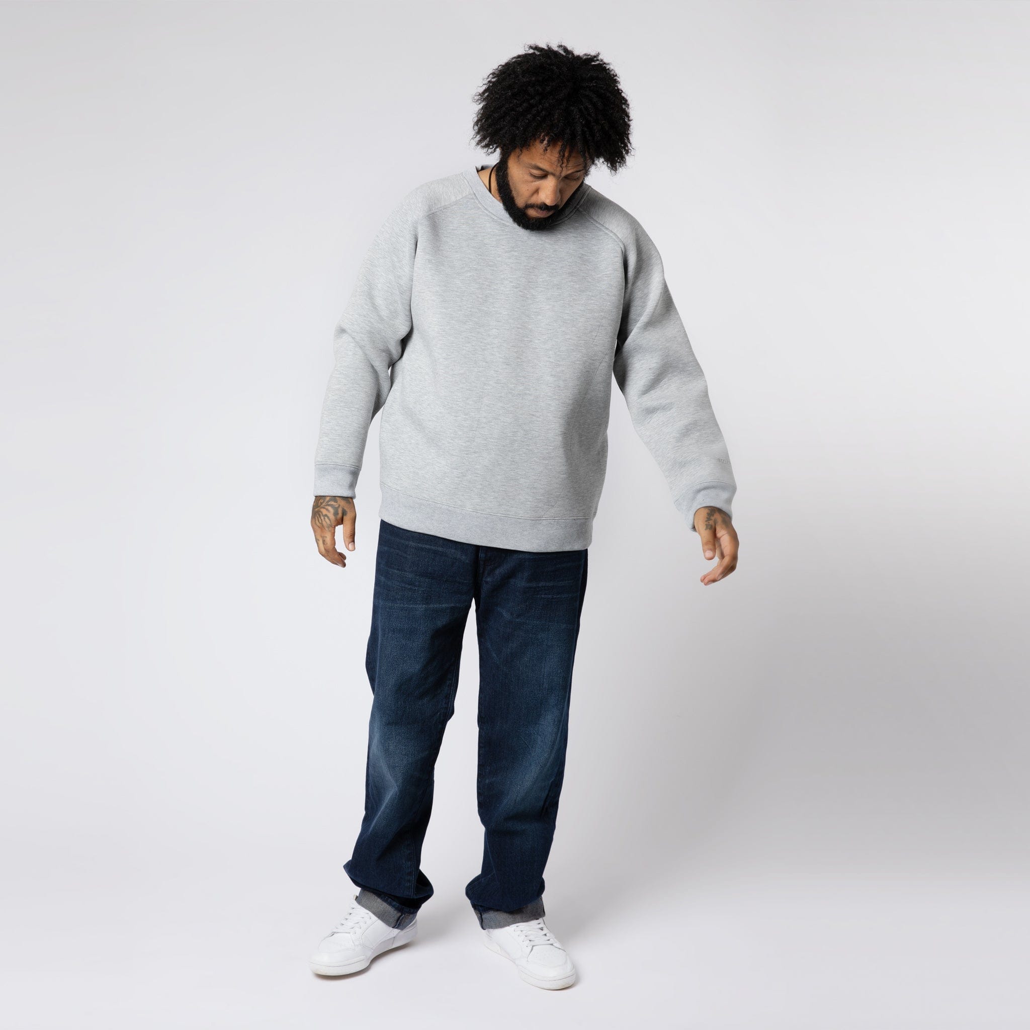Bonded Jersey Sweatshirt Grey Marl