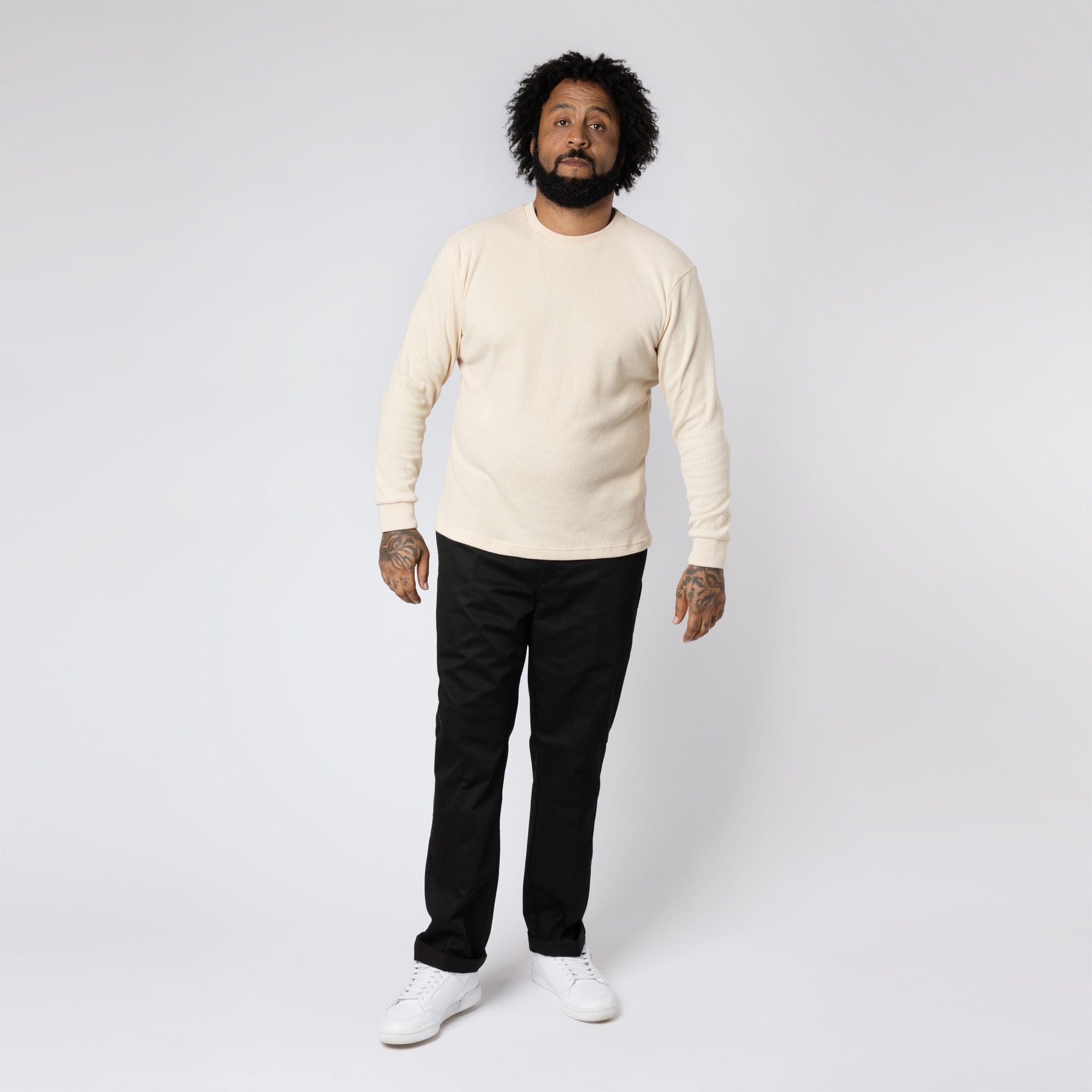 Waffle Jersey L/S T-Shirt Oatmeal