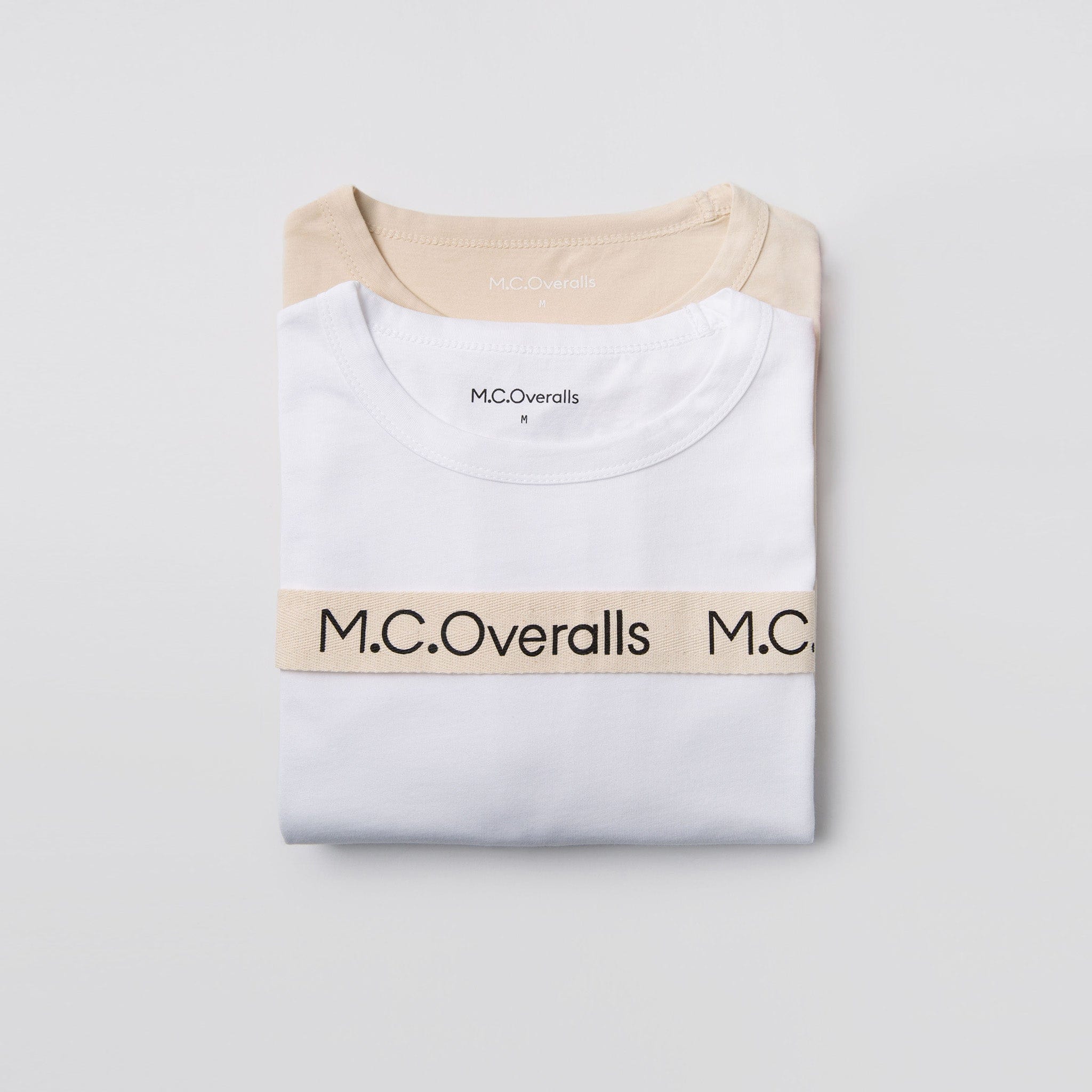 2 Pack Underwear T-shirt Oatmeal White