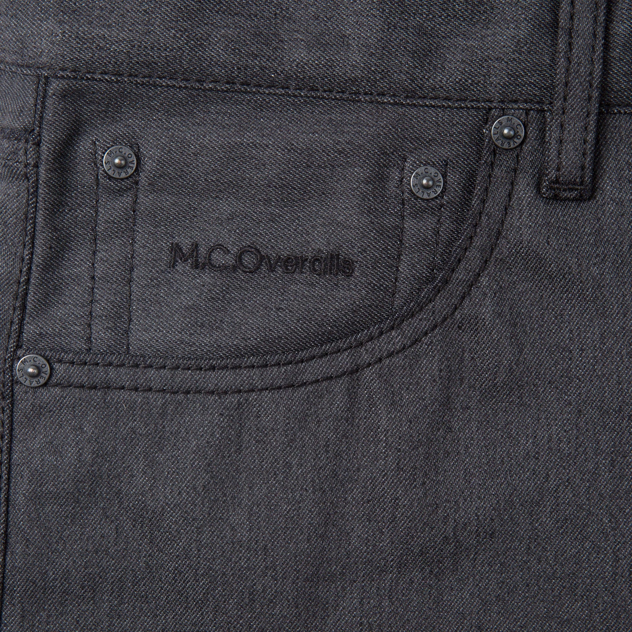 Reflective 5 Pocket Regular Fit Denim Jean Dark Grey