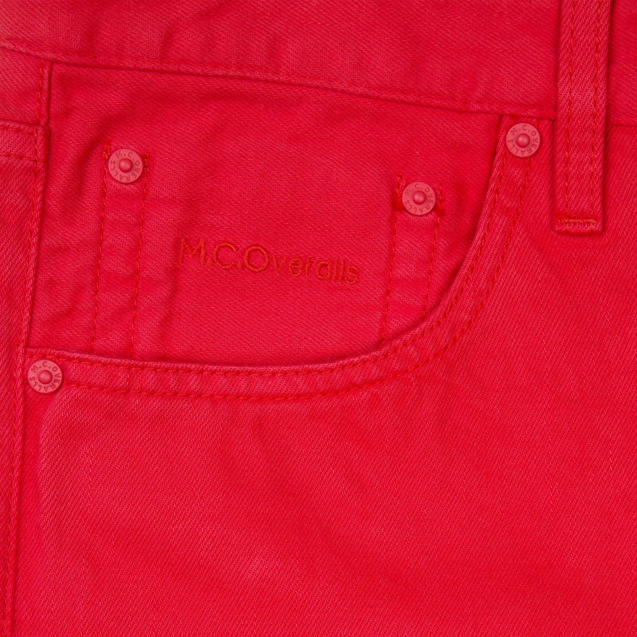5 Pocket Slim-Fit Denim Jean Red