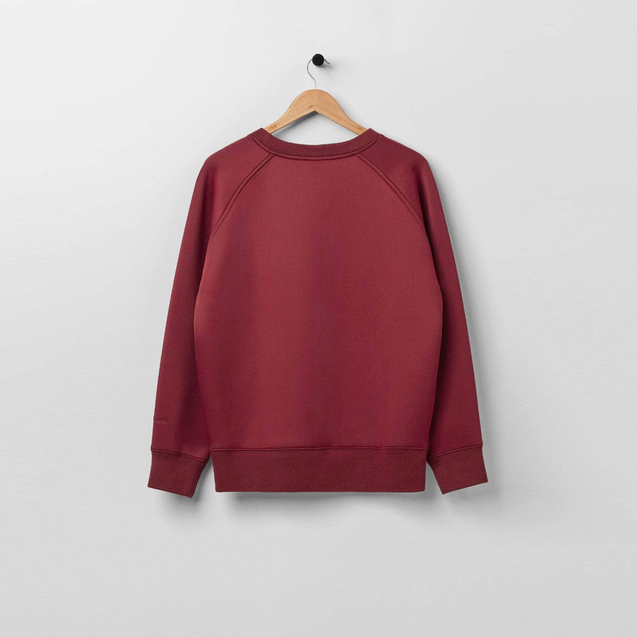 Bonded Jersey Sweatshirt Burgundy