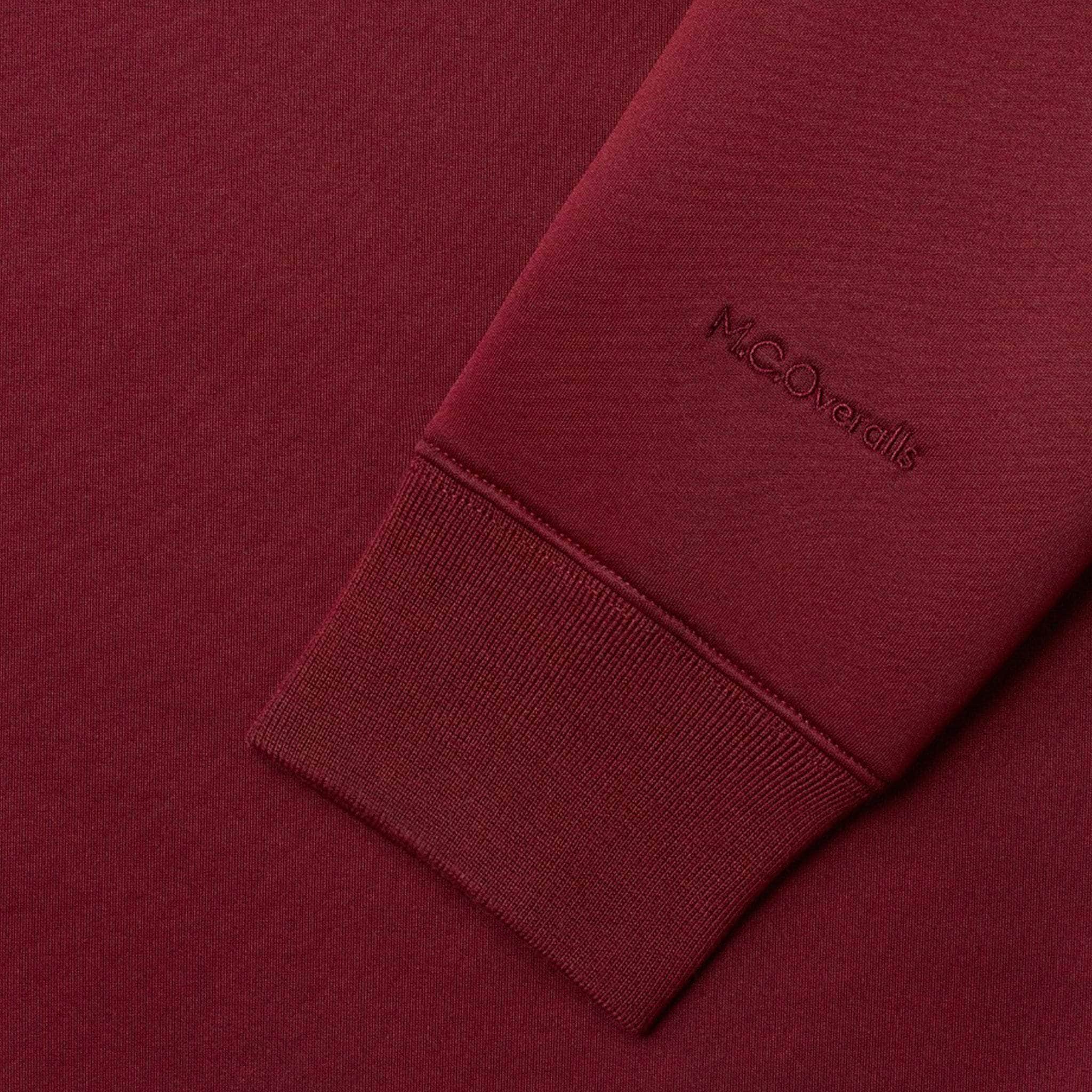 Bonded Jersey Sweatshirt Burgundy