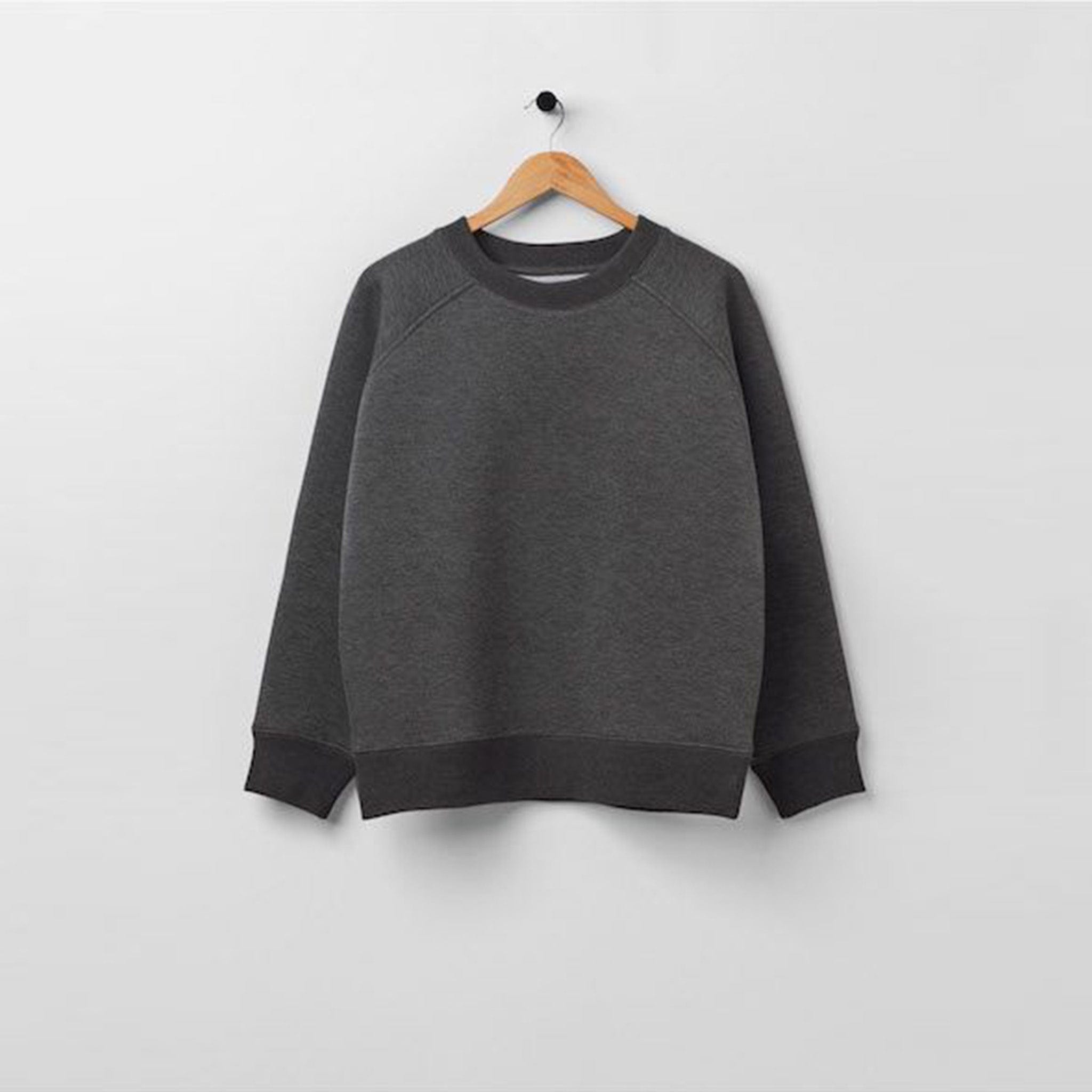 Bonded Jersey Sweatshirt Charcoal