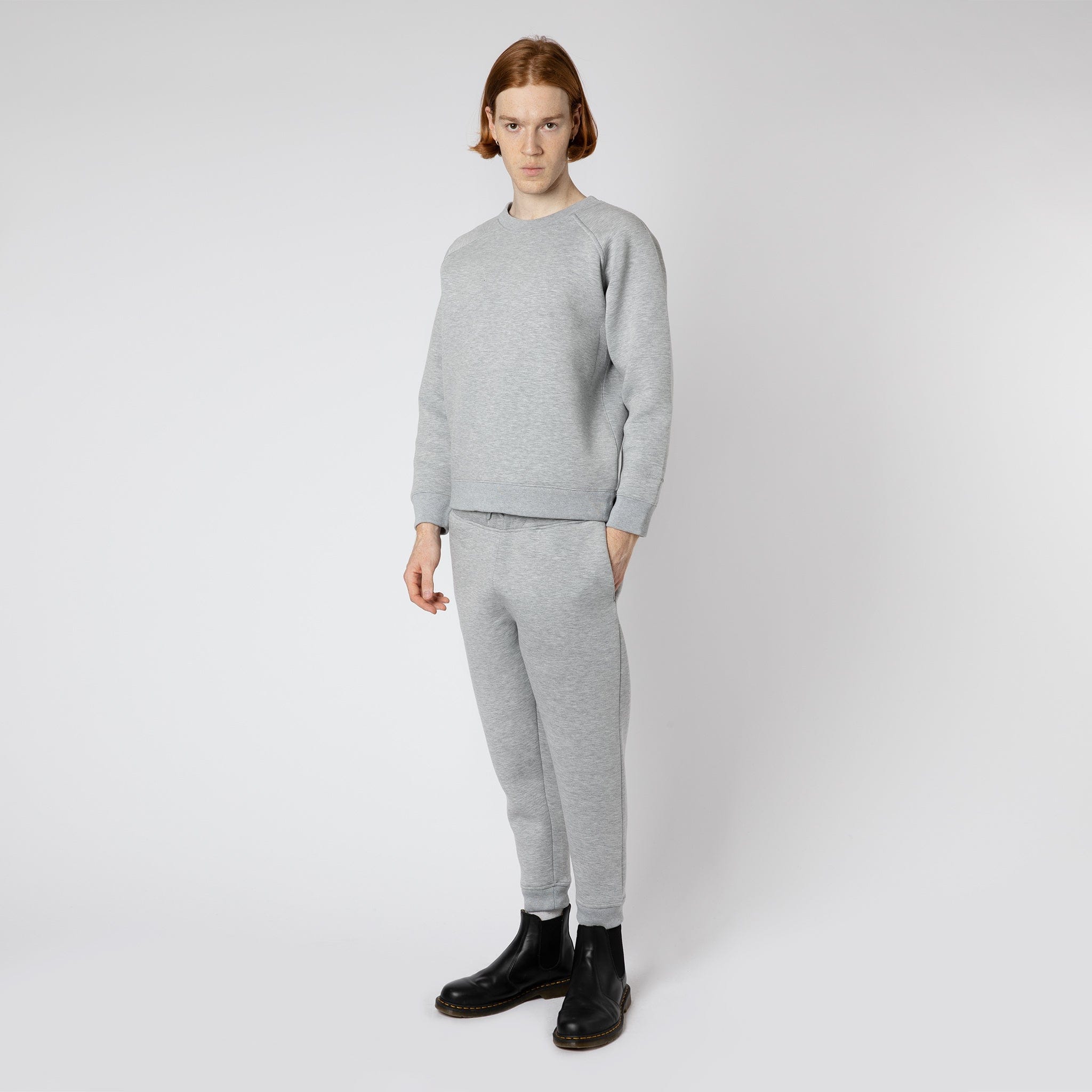 Bonded Jersey Sweatshirt Grey Marl