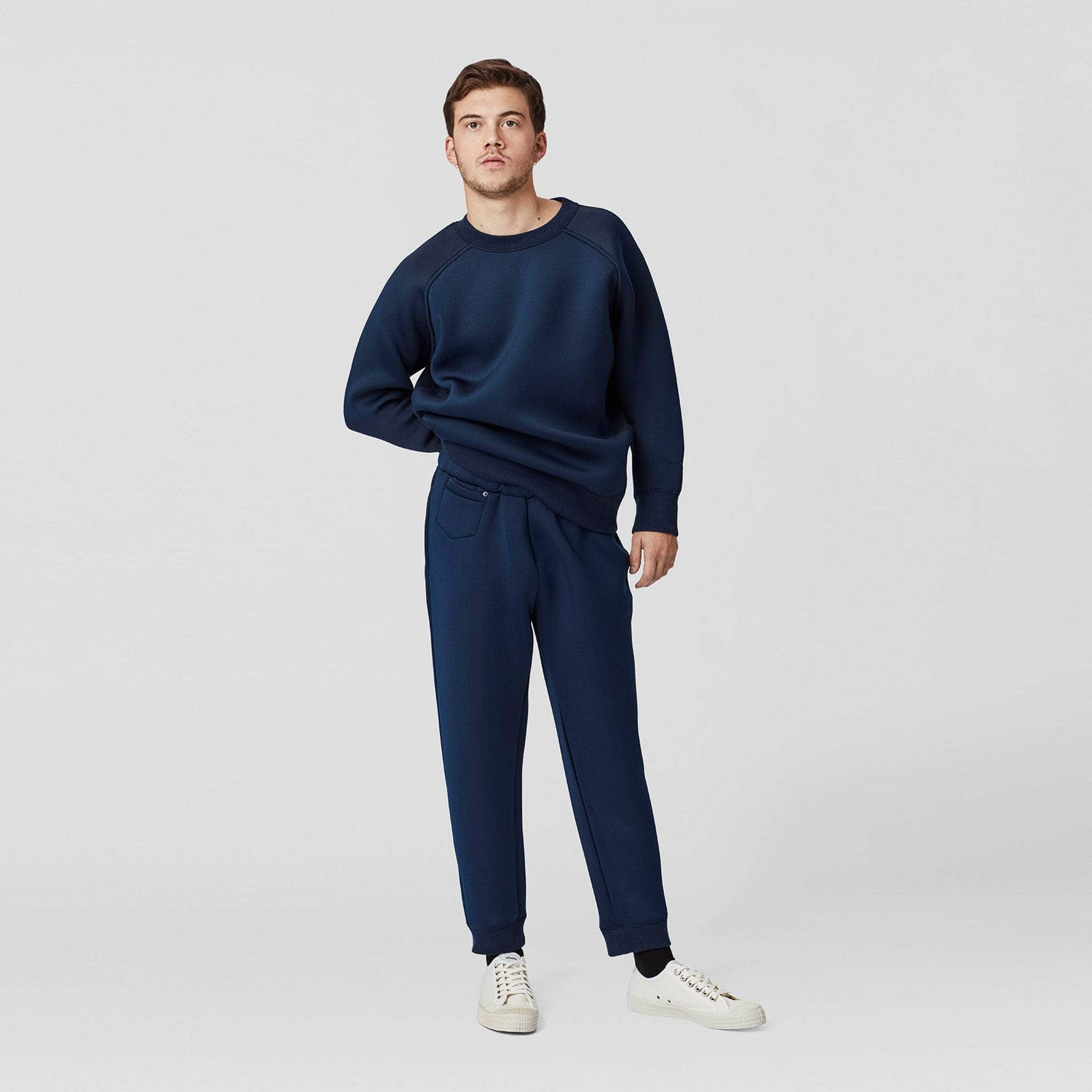 Bonded Jersey Sweatshirt Navy