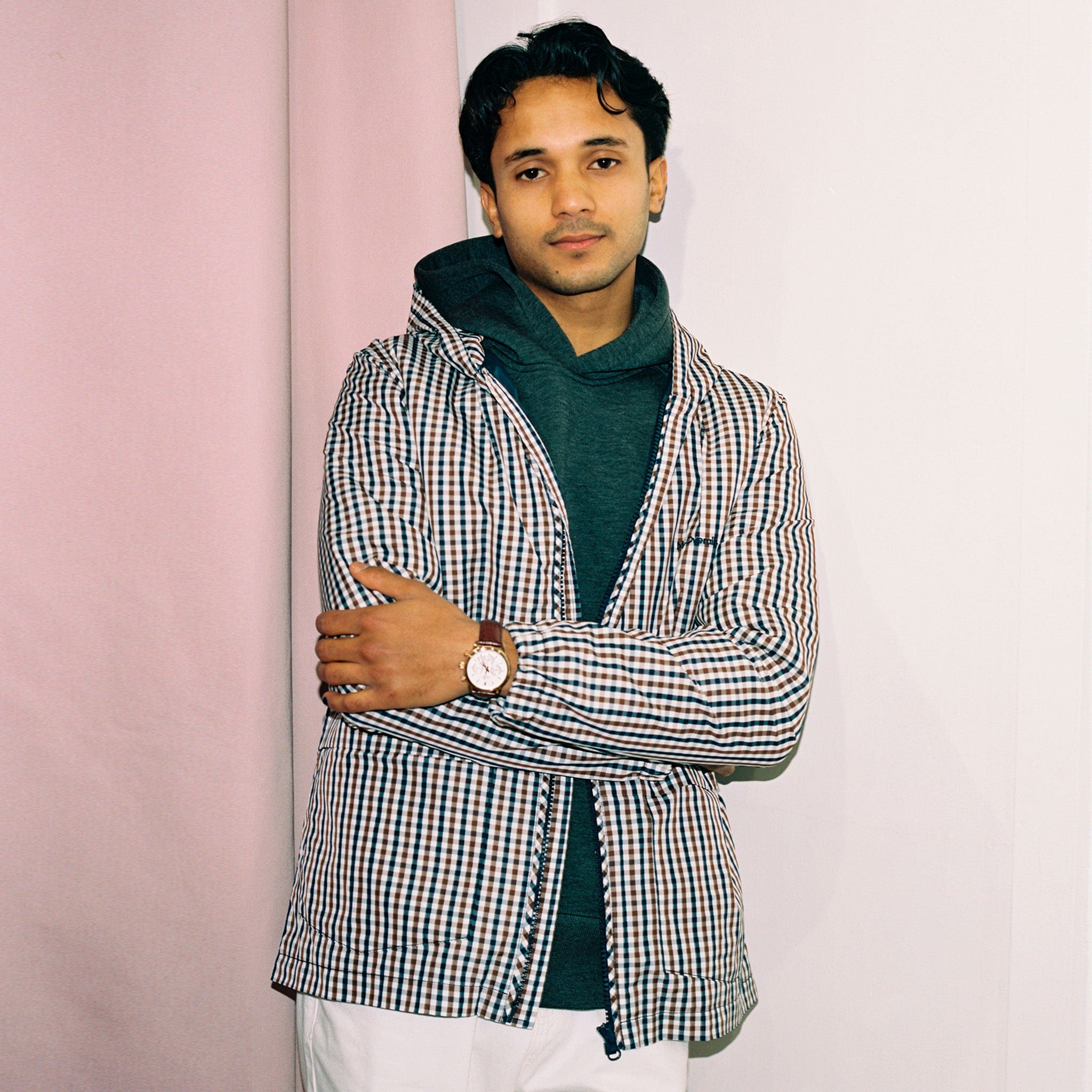 Cagoule Brown Check
