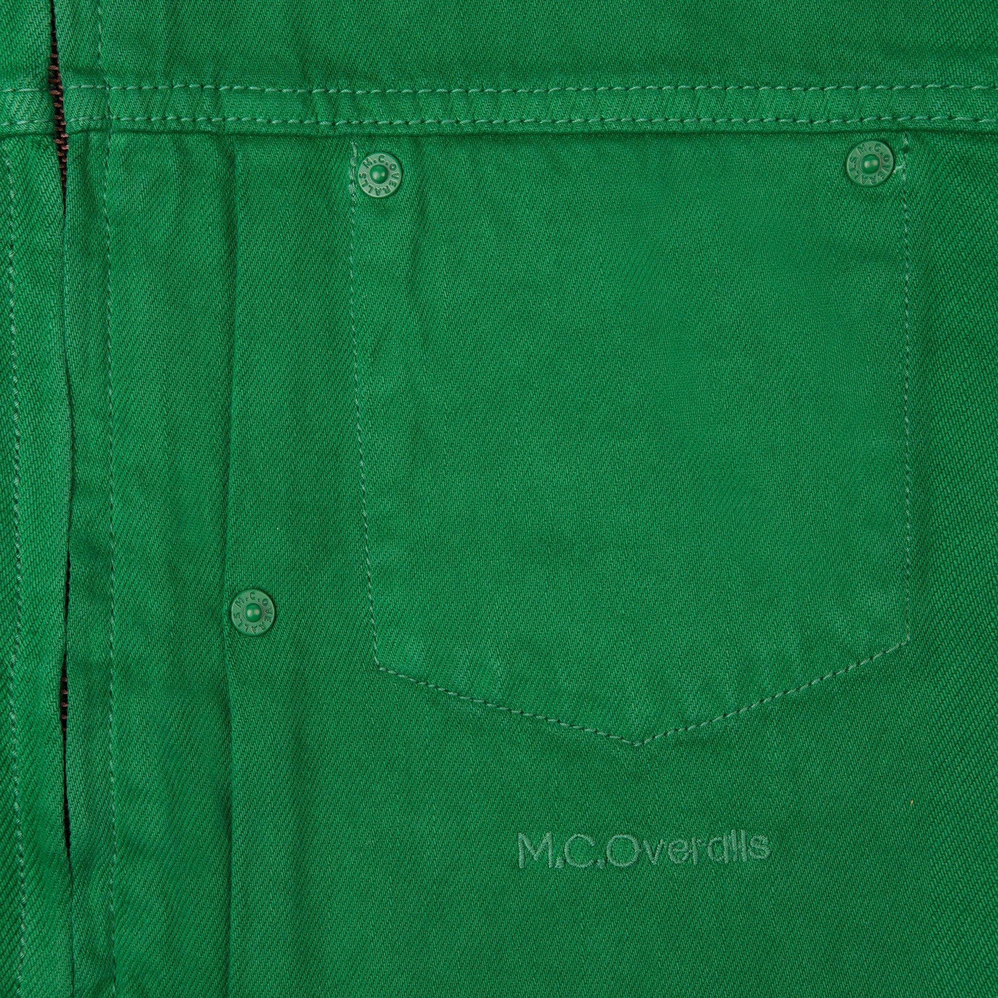 Classic Fit Denim Zip Jacket Green
