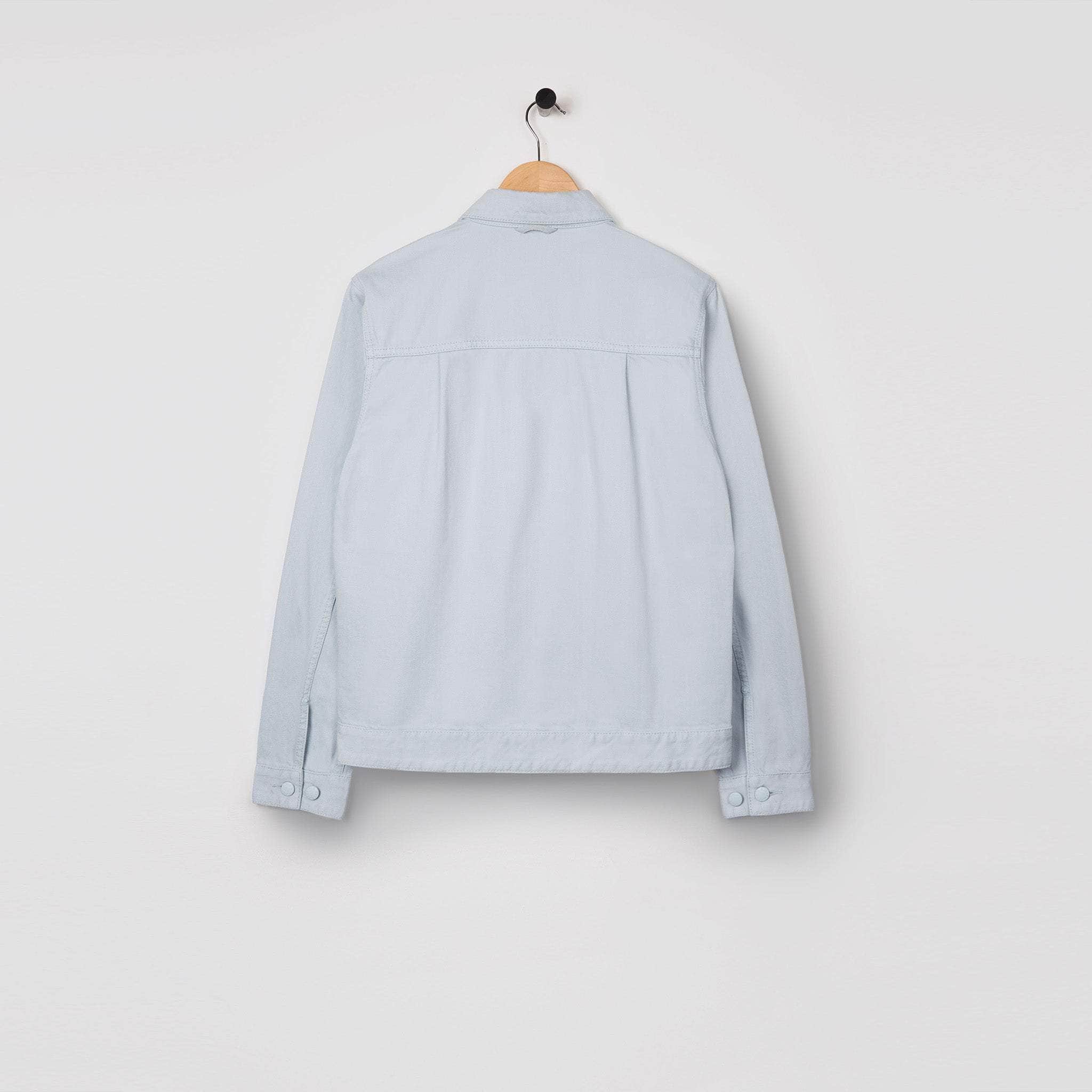 Classic Fit Denim Zip Jacket Illusion Blue