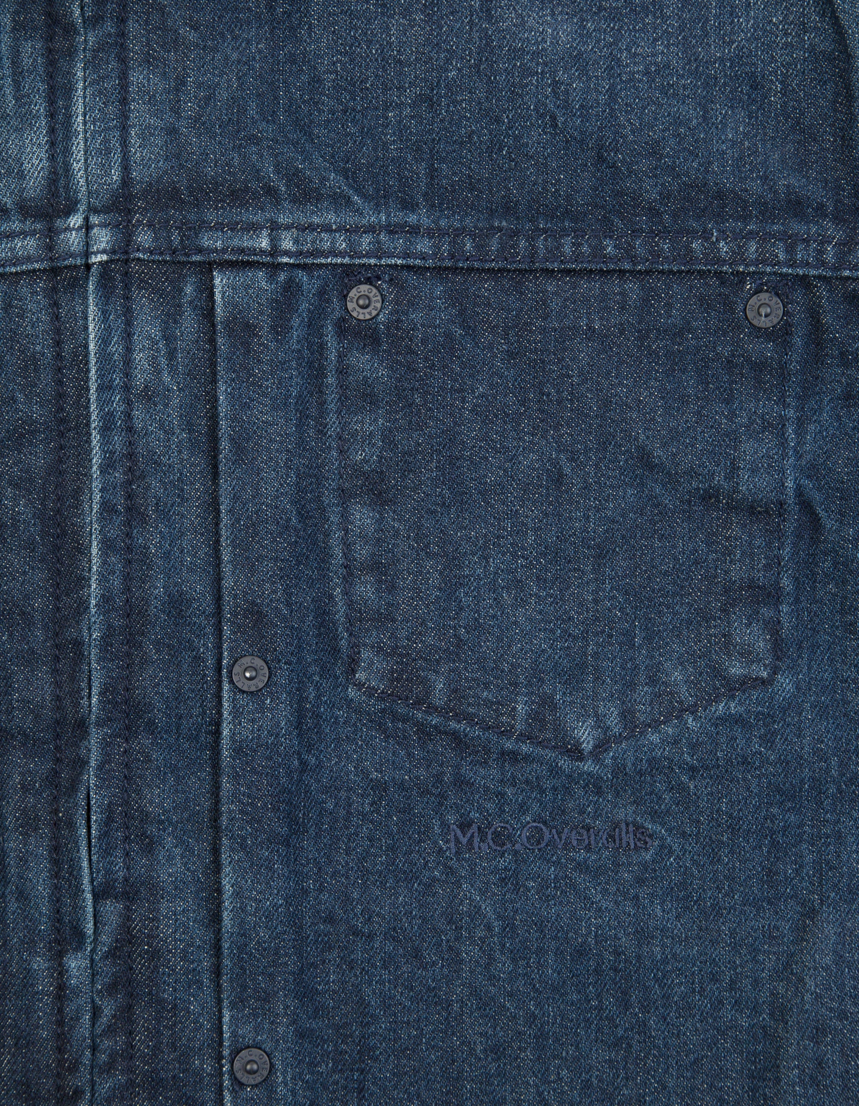 Classic Fit Denim Zip Jacket Indigo Wash