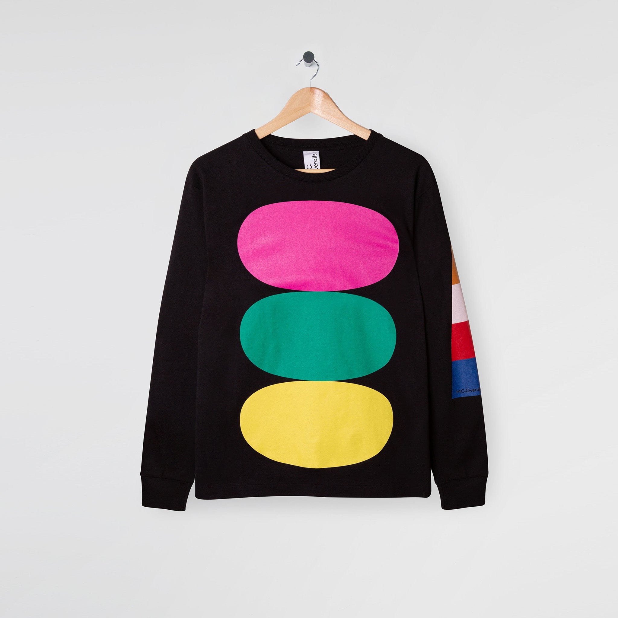 Colour Block L/S T-Shirt Black