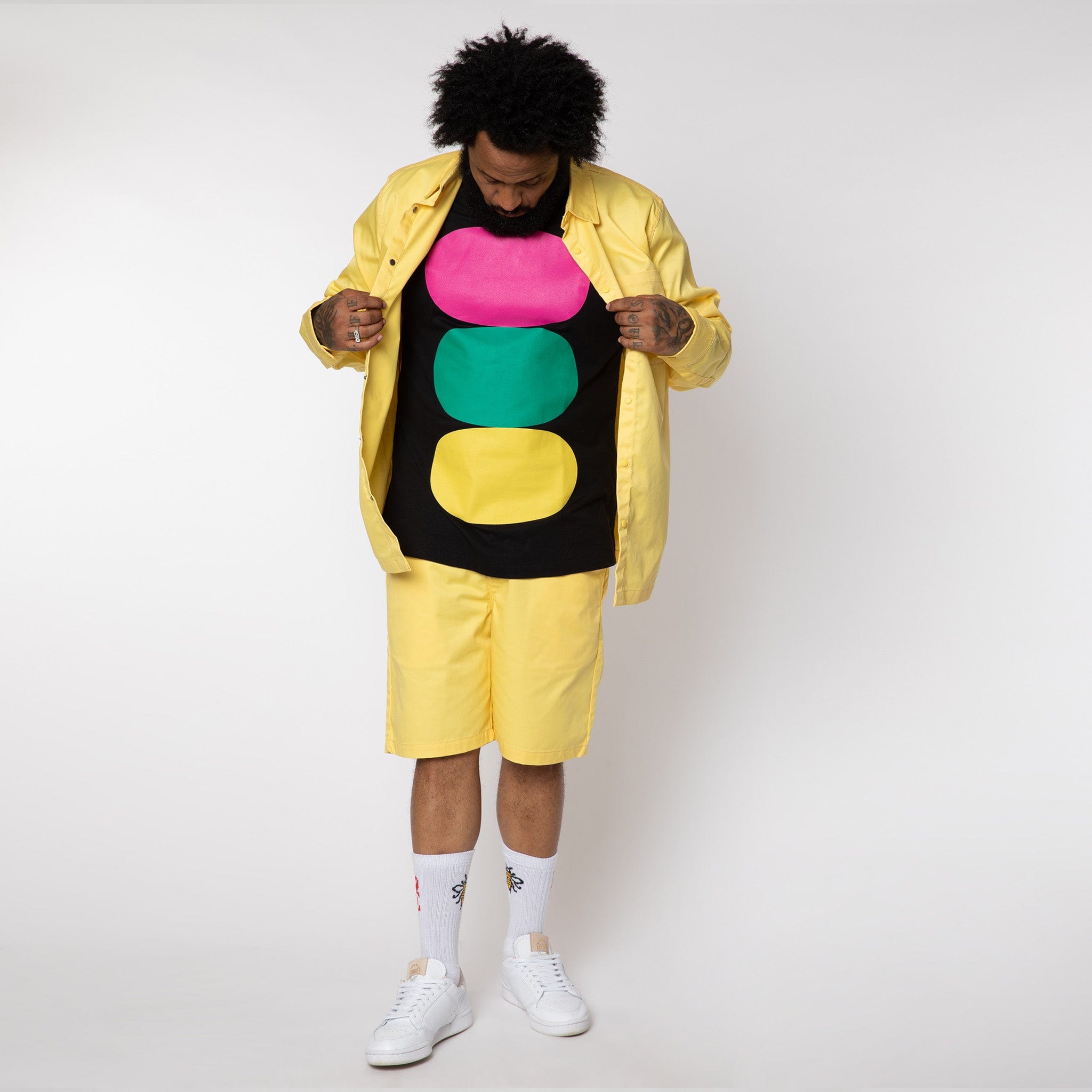 Colour Block L/S T-Shirt Black