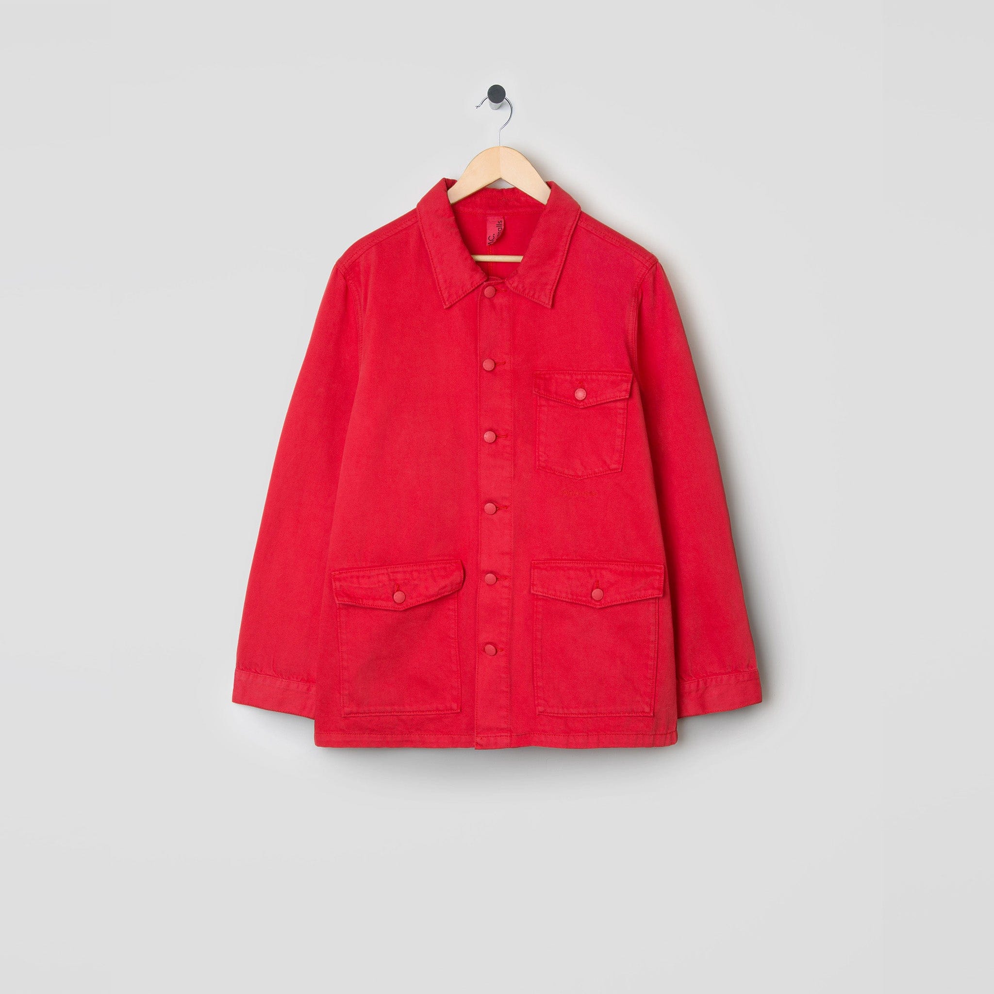Denim Work Jacket Red