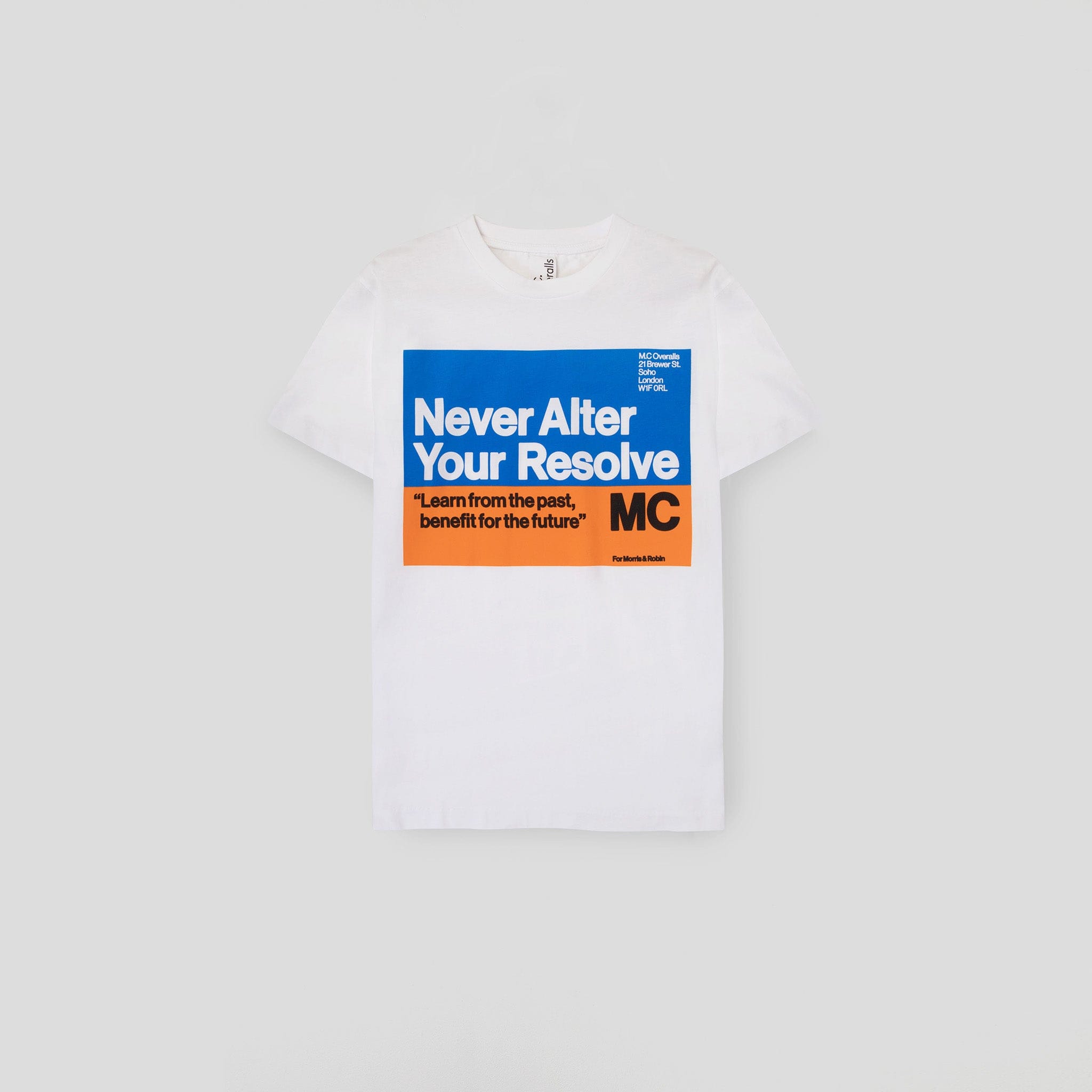 For Morris &amp; Robin: Never Alter S/S T-Shirt White