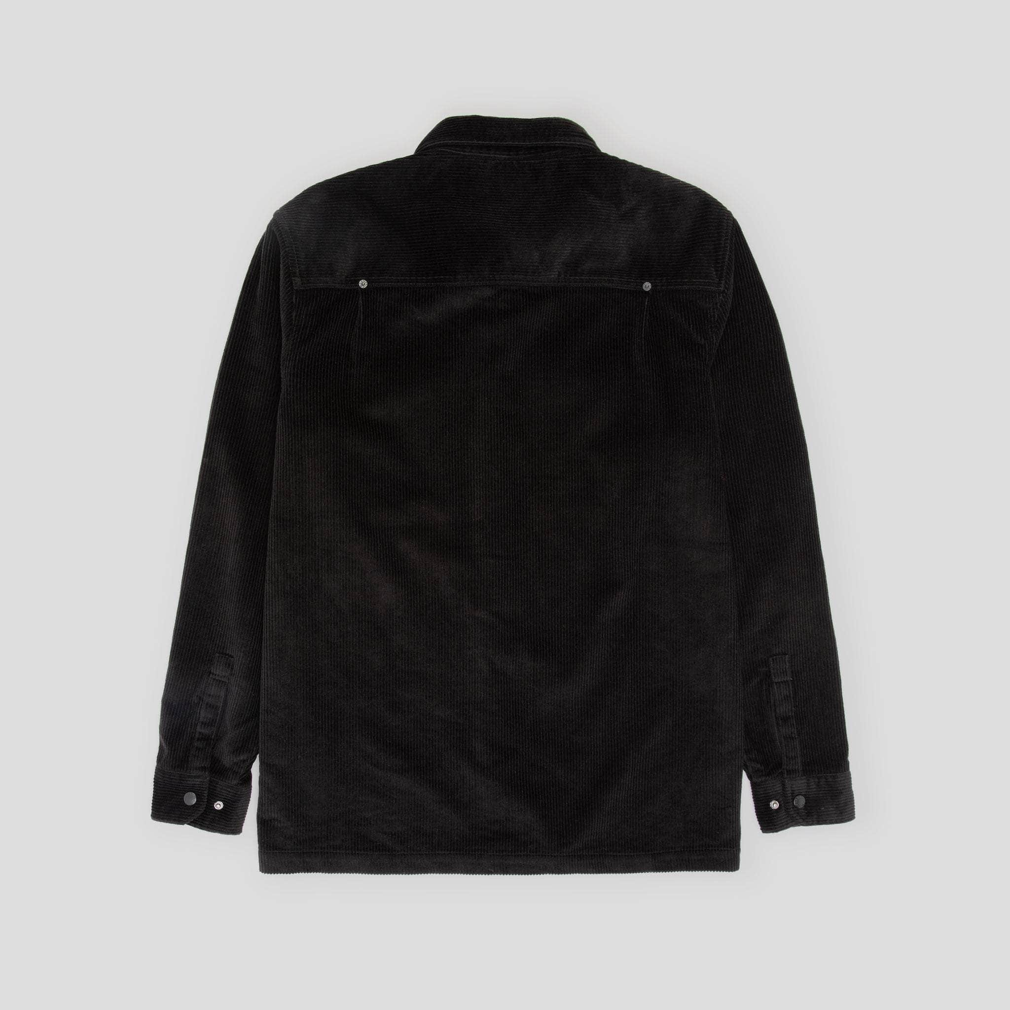 Relaxed Corduroy Overshirt Black