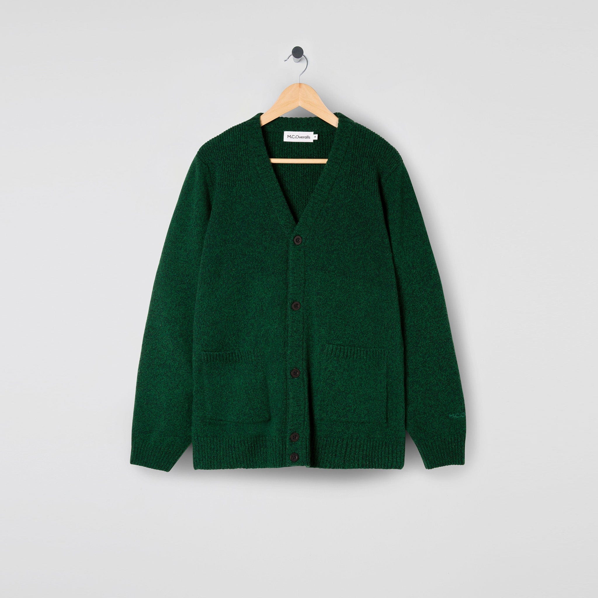 Knitted Commando Cardigan Green