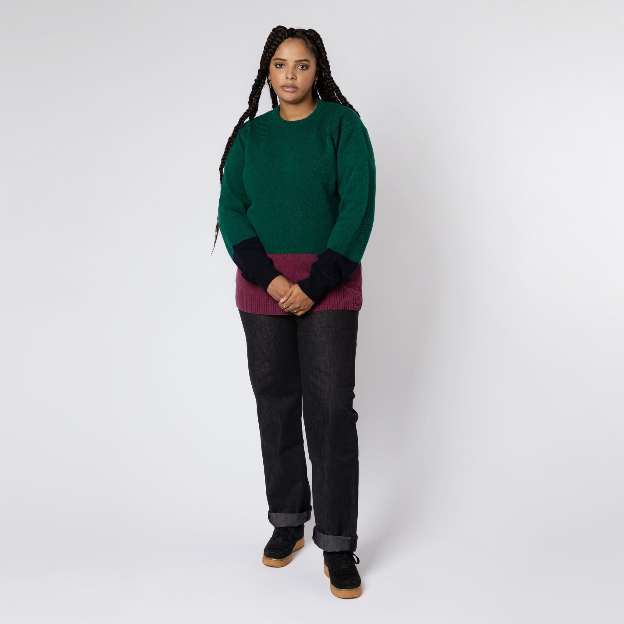 Knitted Commando Jumper Multi-Colour