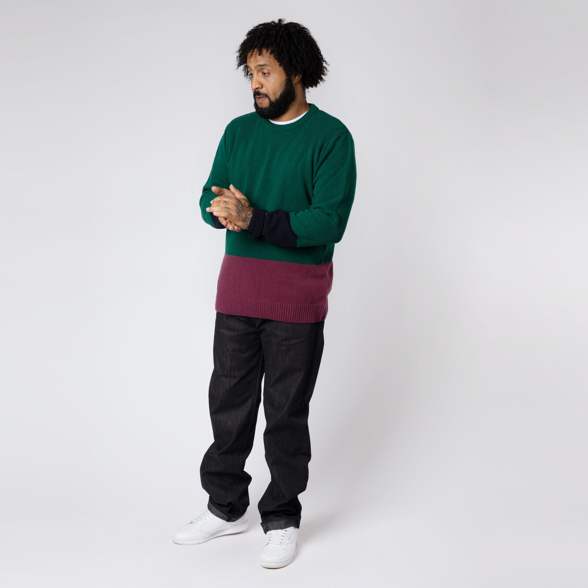 Knitted Commando Jumper Multi-Colour