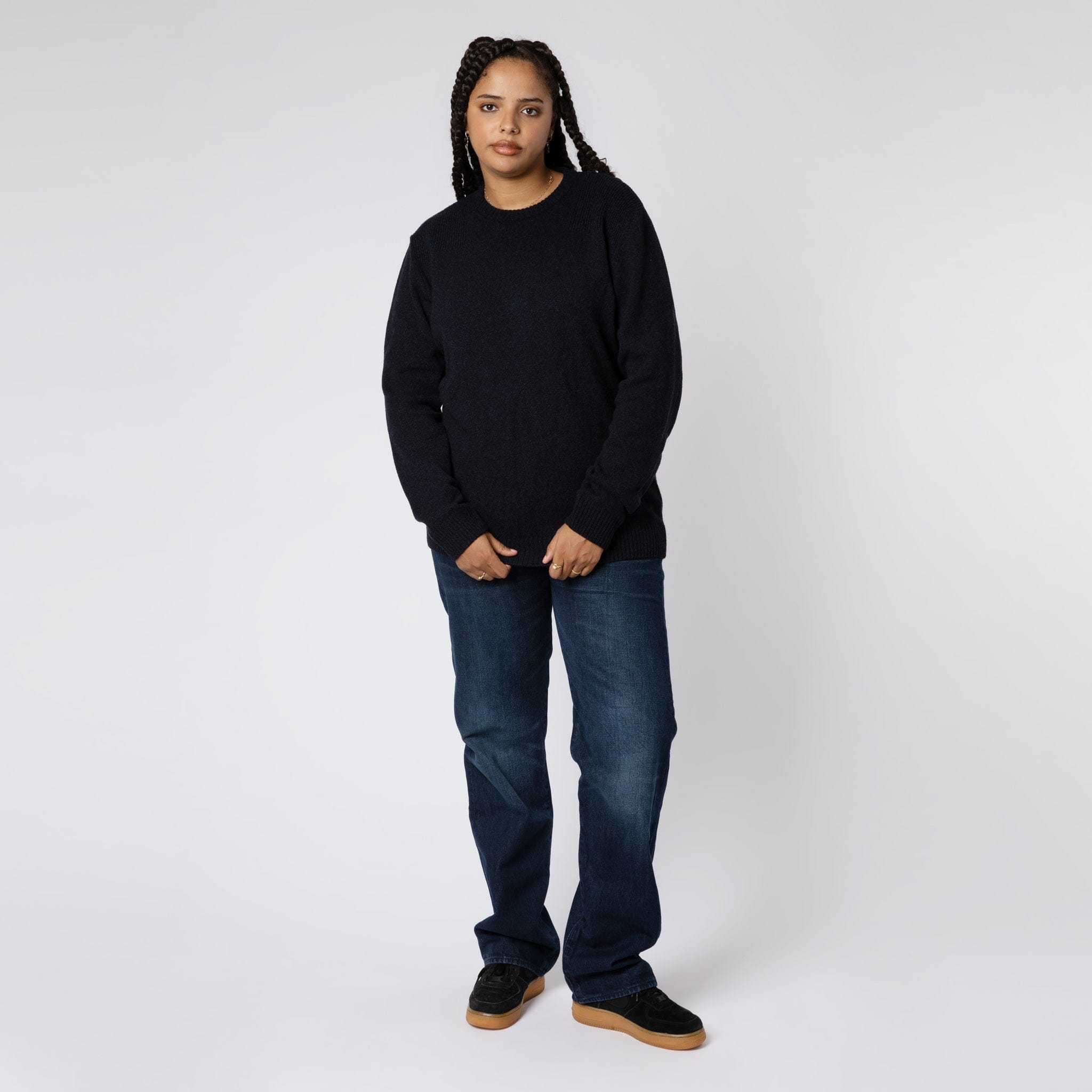 Knitted Commando Jumper Navy
