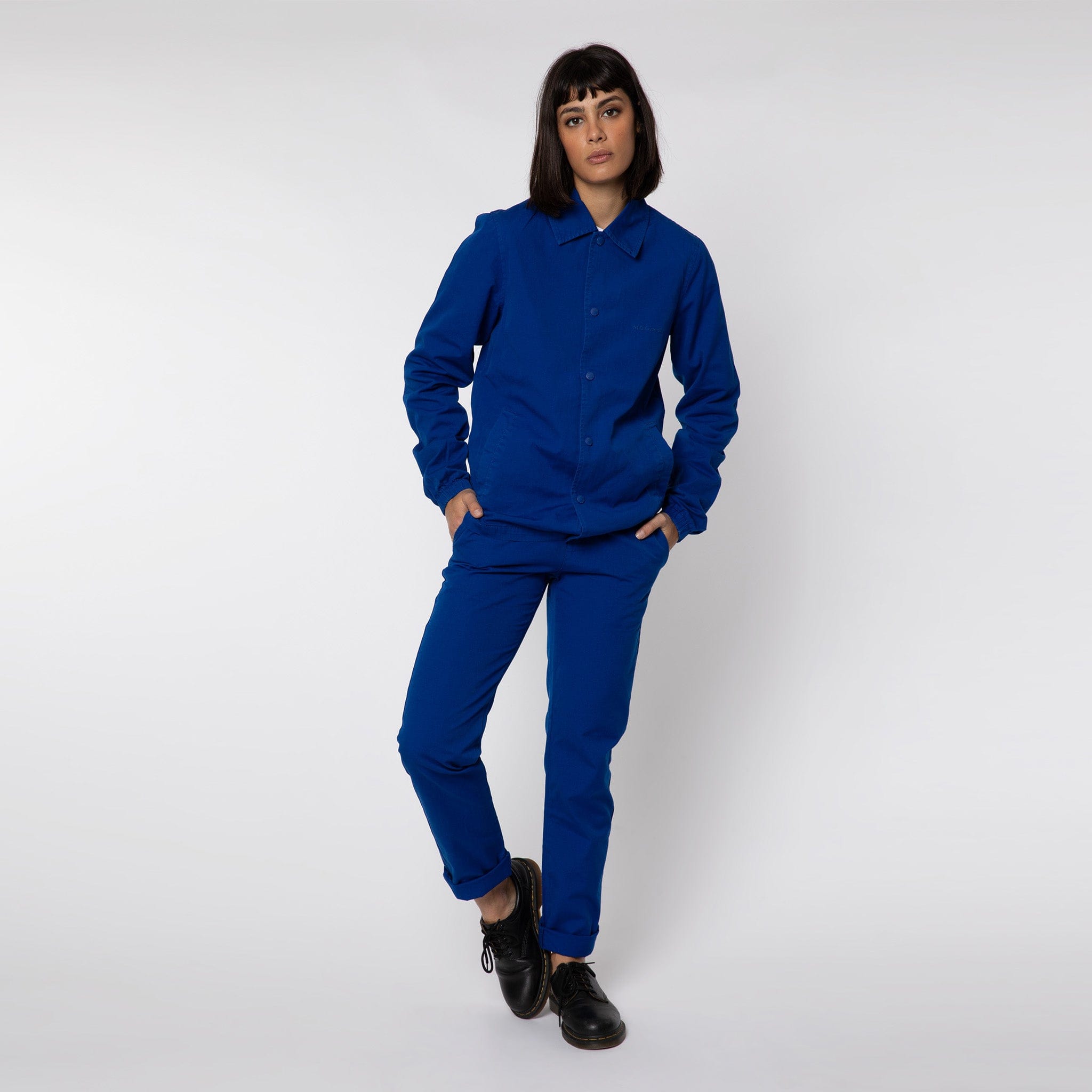 Lightweight Cotton Coach Jacket Royal Blue