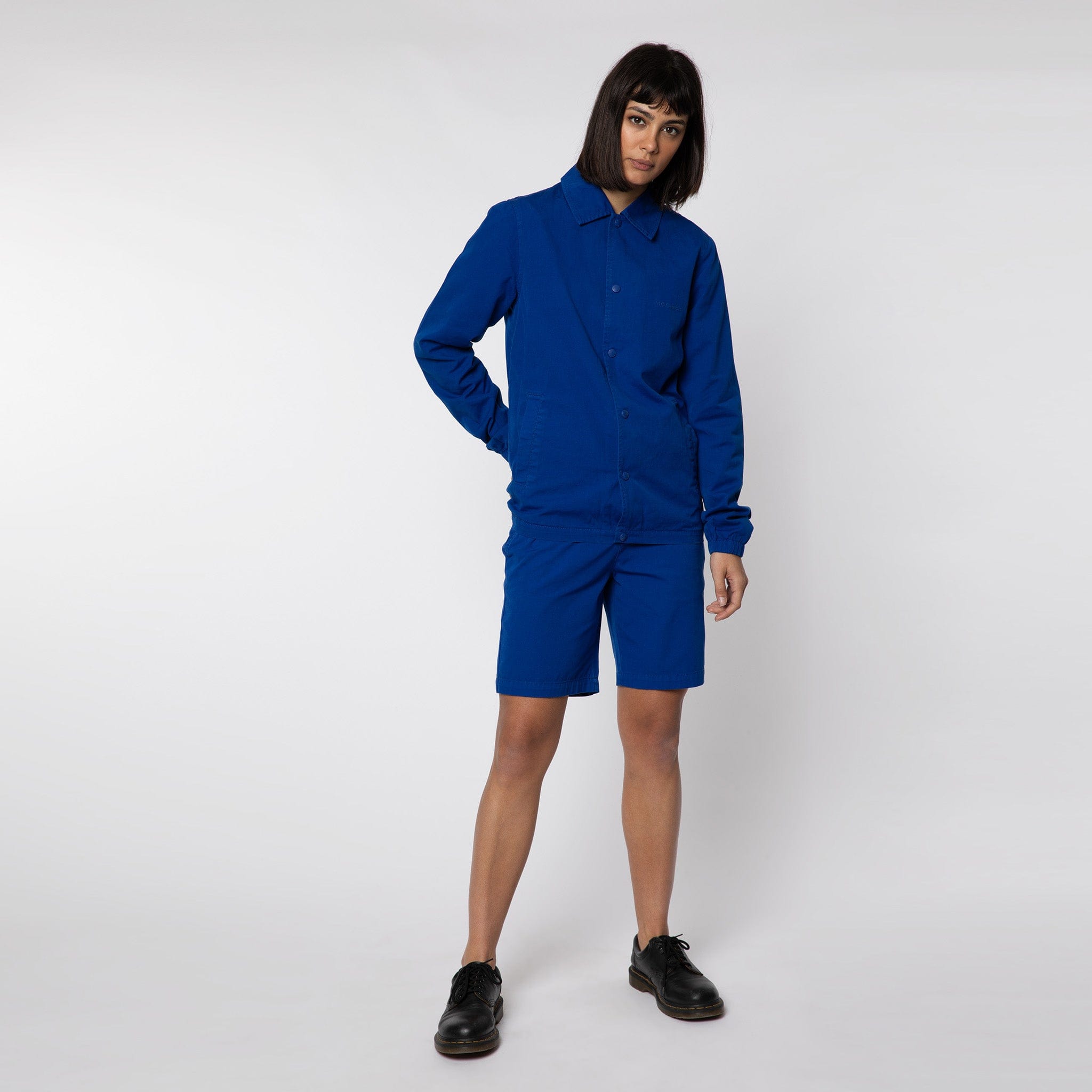 Lightweight Cotton Coach Jacket Royal Blue