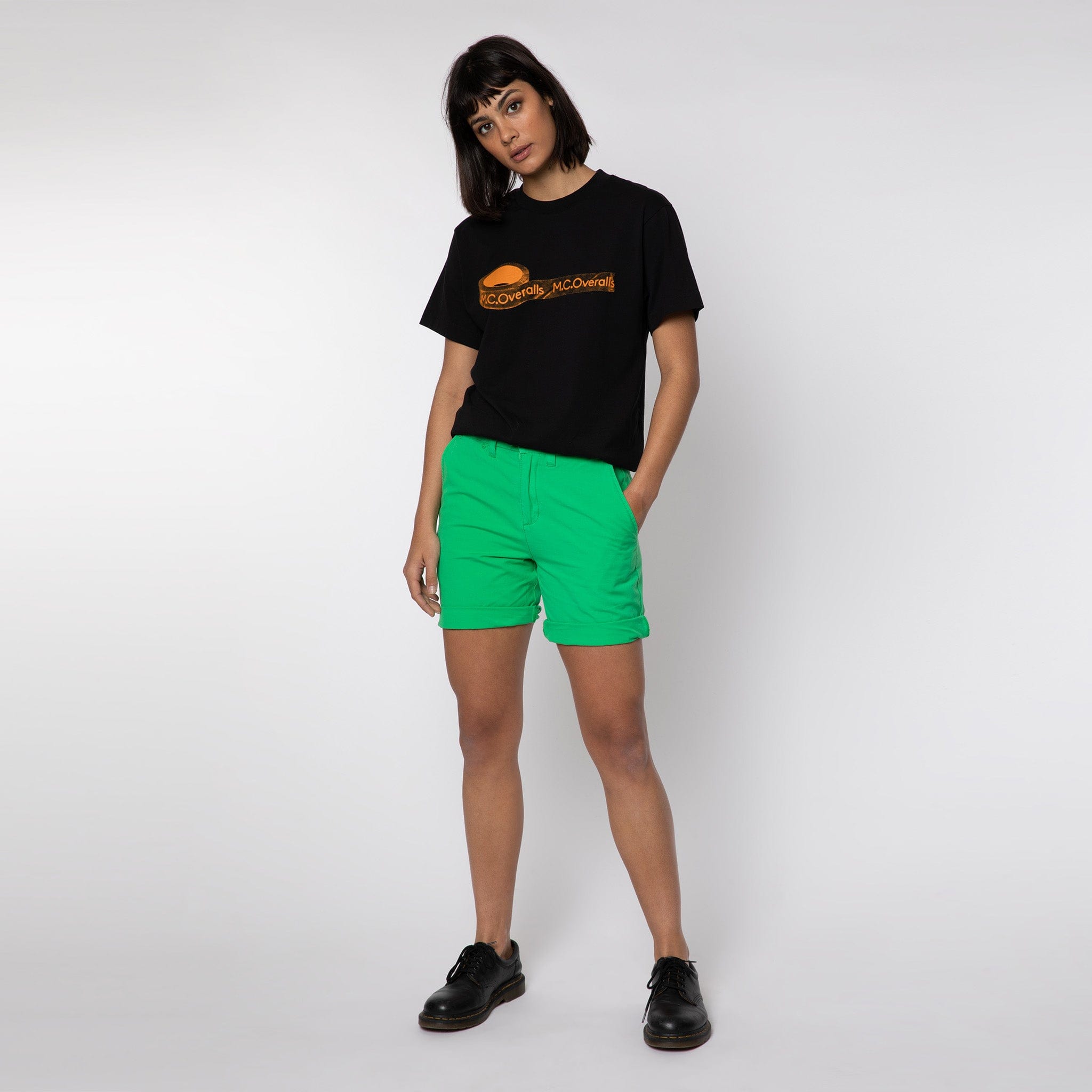Lightweight Cotton Shorts Acid Green