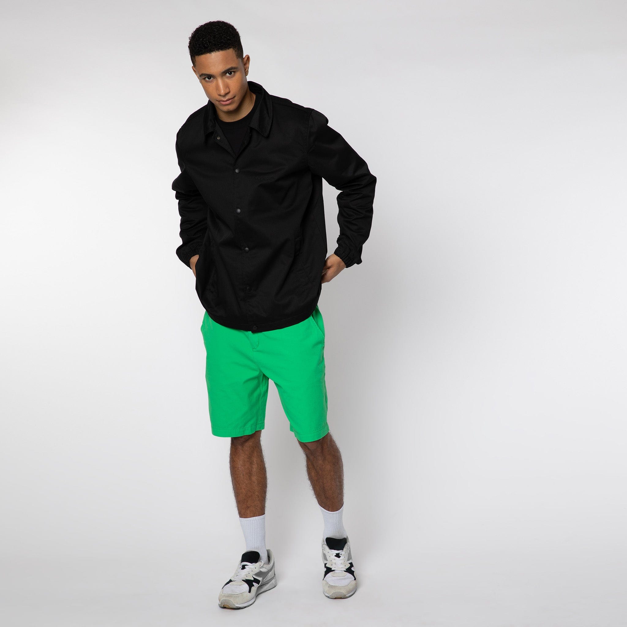 Lightweight Cotton Shorts Acid Green