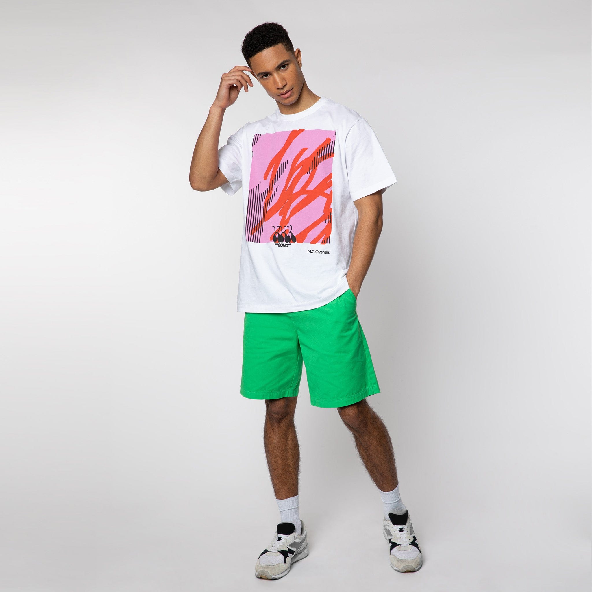 Lightweight Cotton Shorts Acid Green