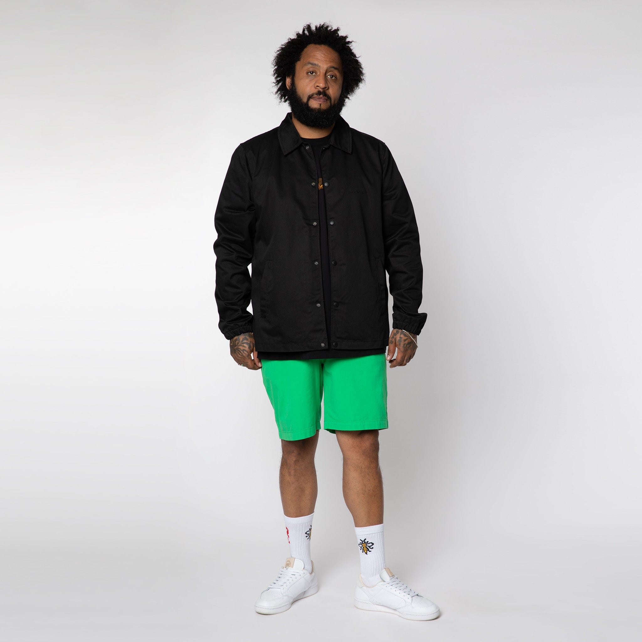 Lightweight Cotton Shorts Acid Green
