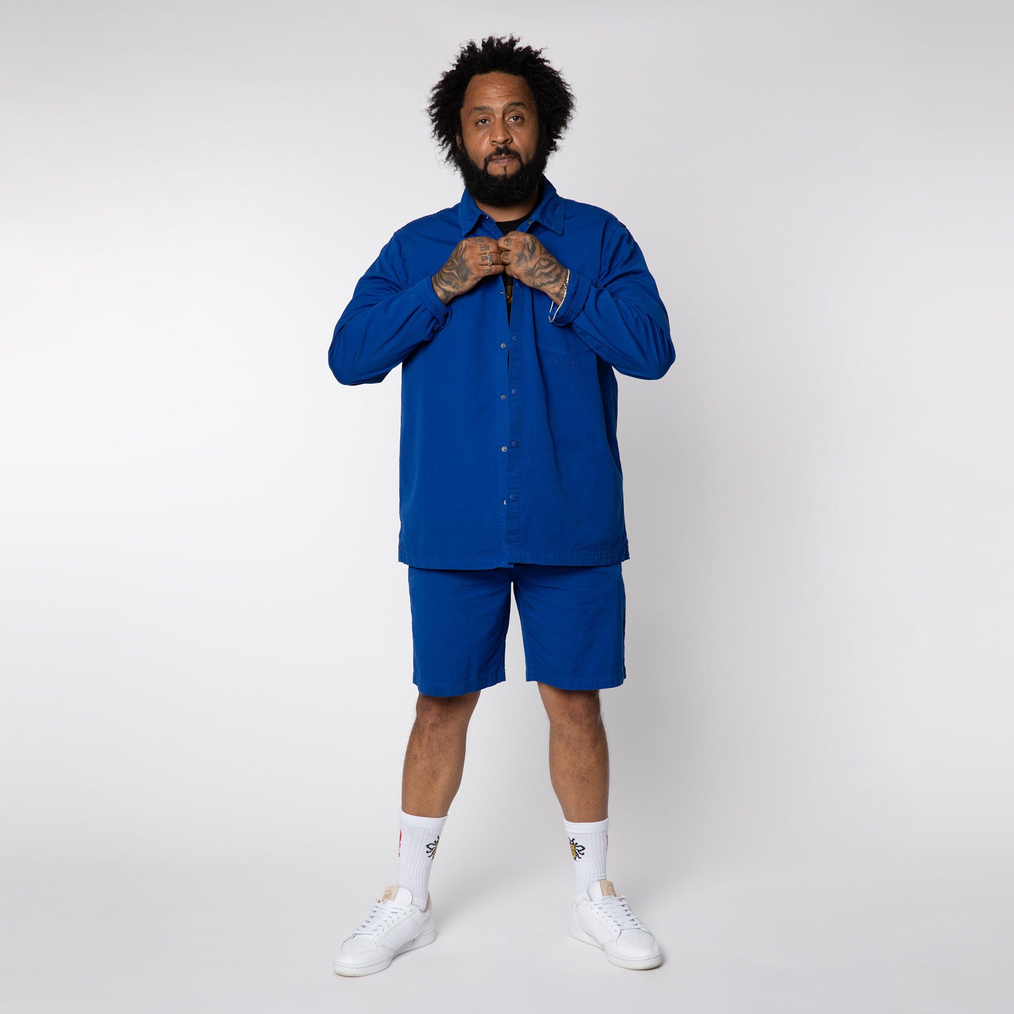 Lightweight Cotton Shorts Royal Blue