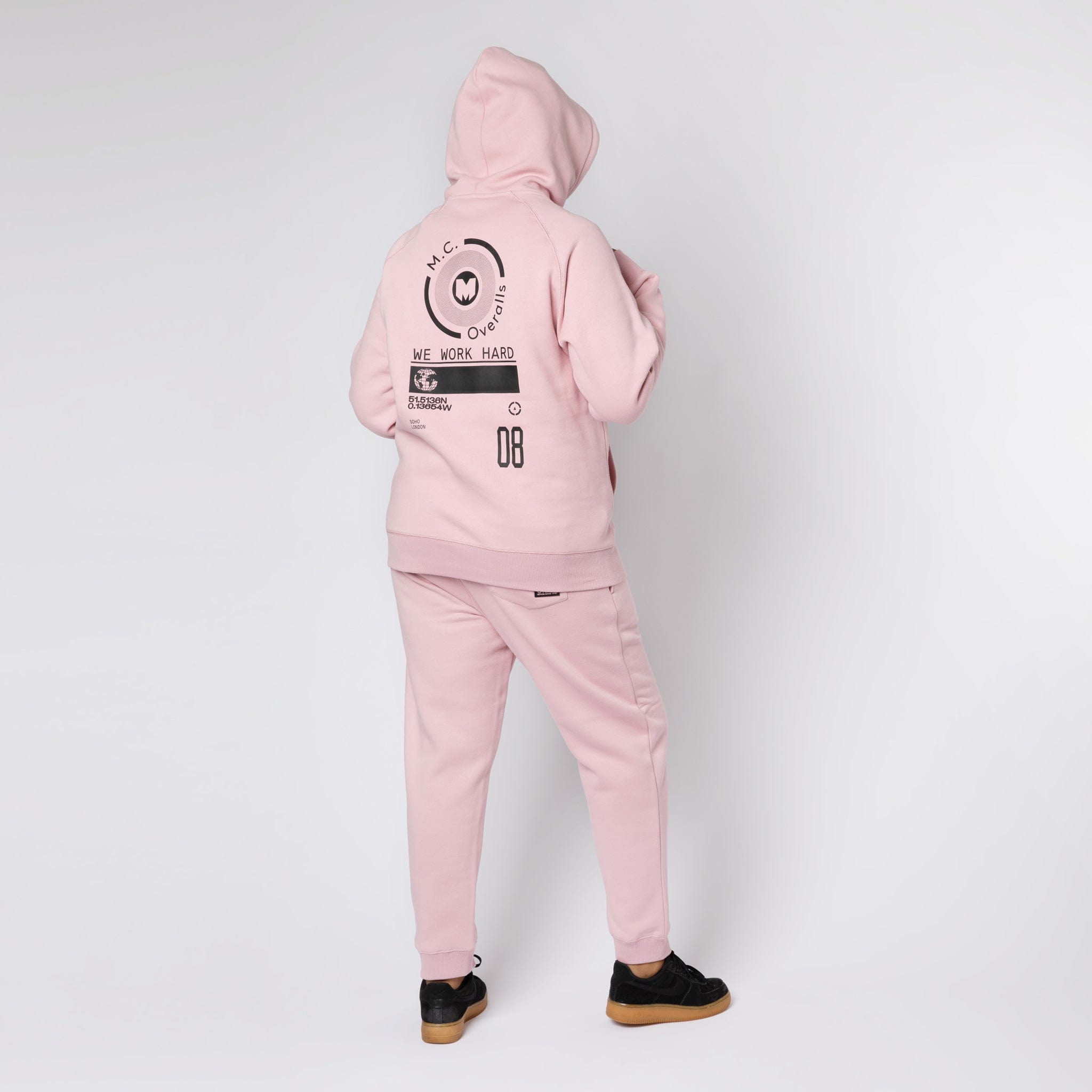 Tools- Wrench &amp; Bolts Hoodie Dusty Pink