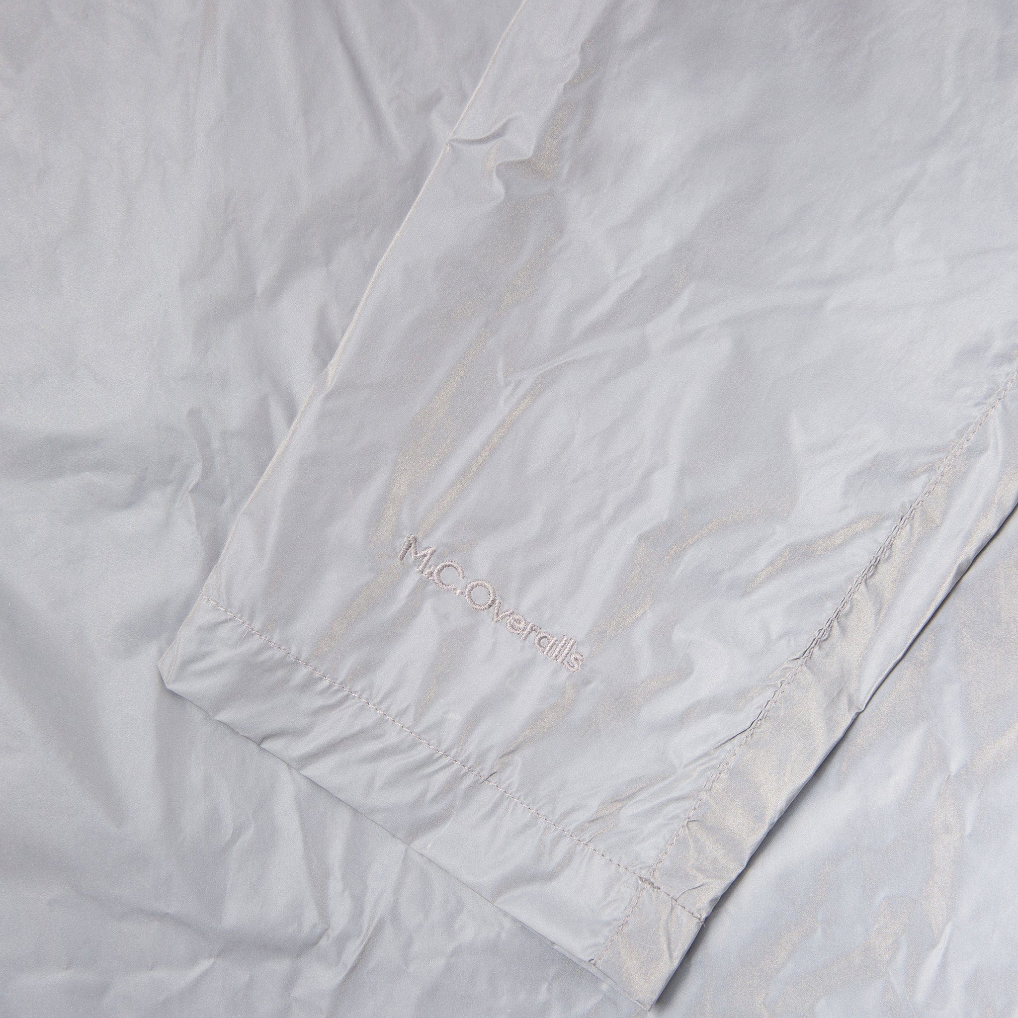 Reflective Single Breasted Mac Coat Grey