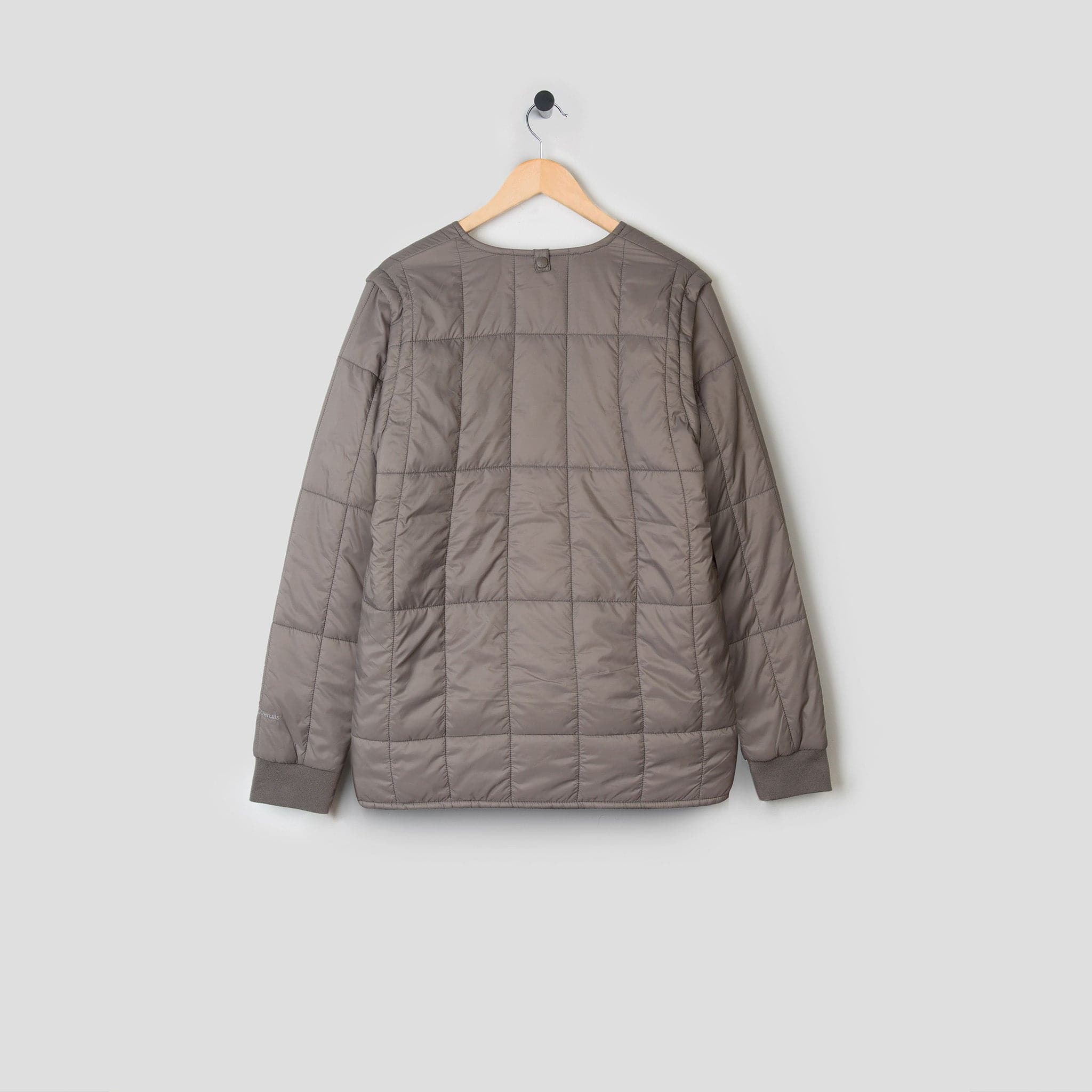 Padded Zip Jacket with Removable Sleeves Grey
