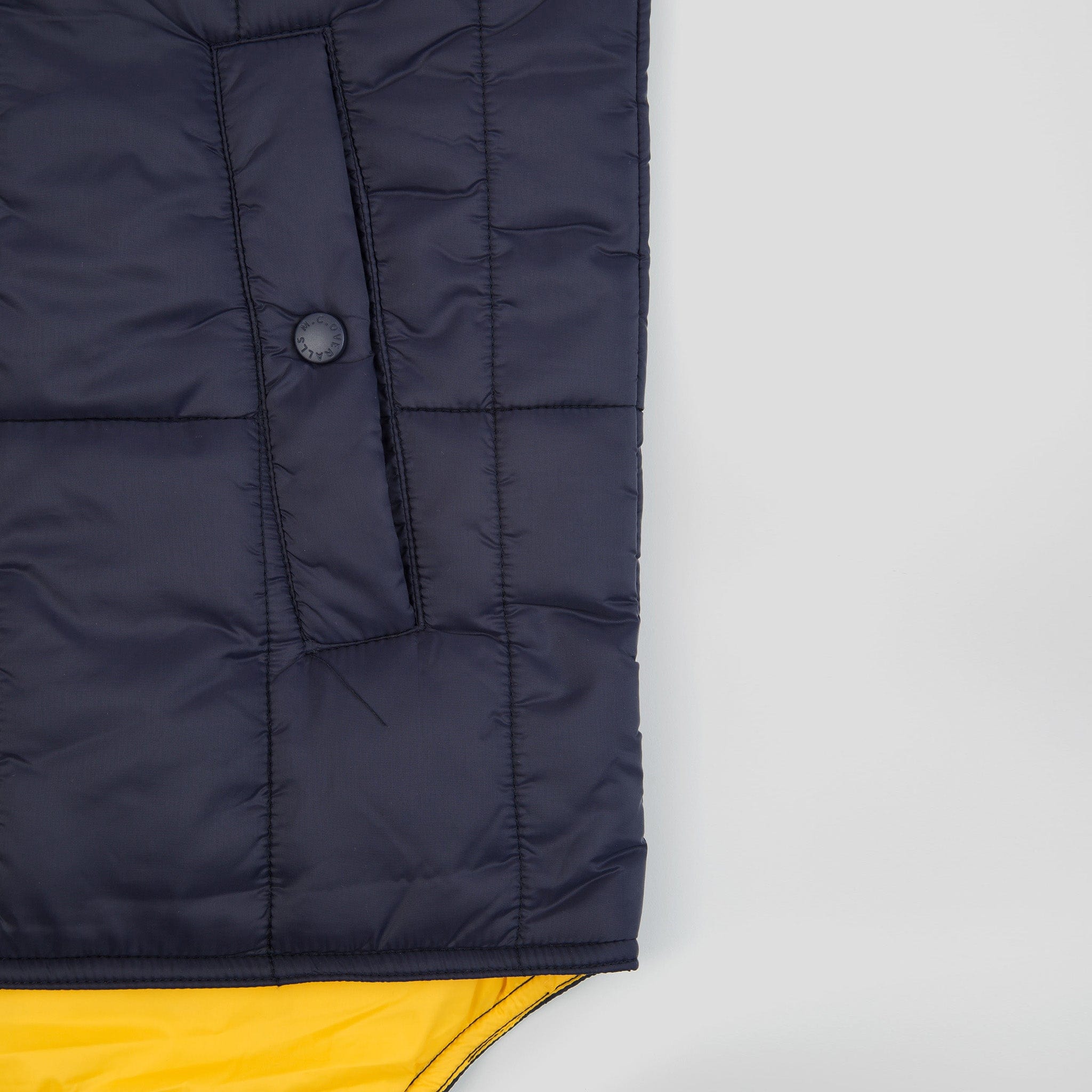 Padded Zip Vest Navy