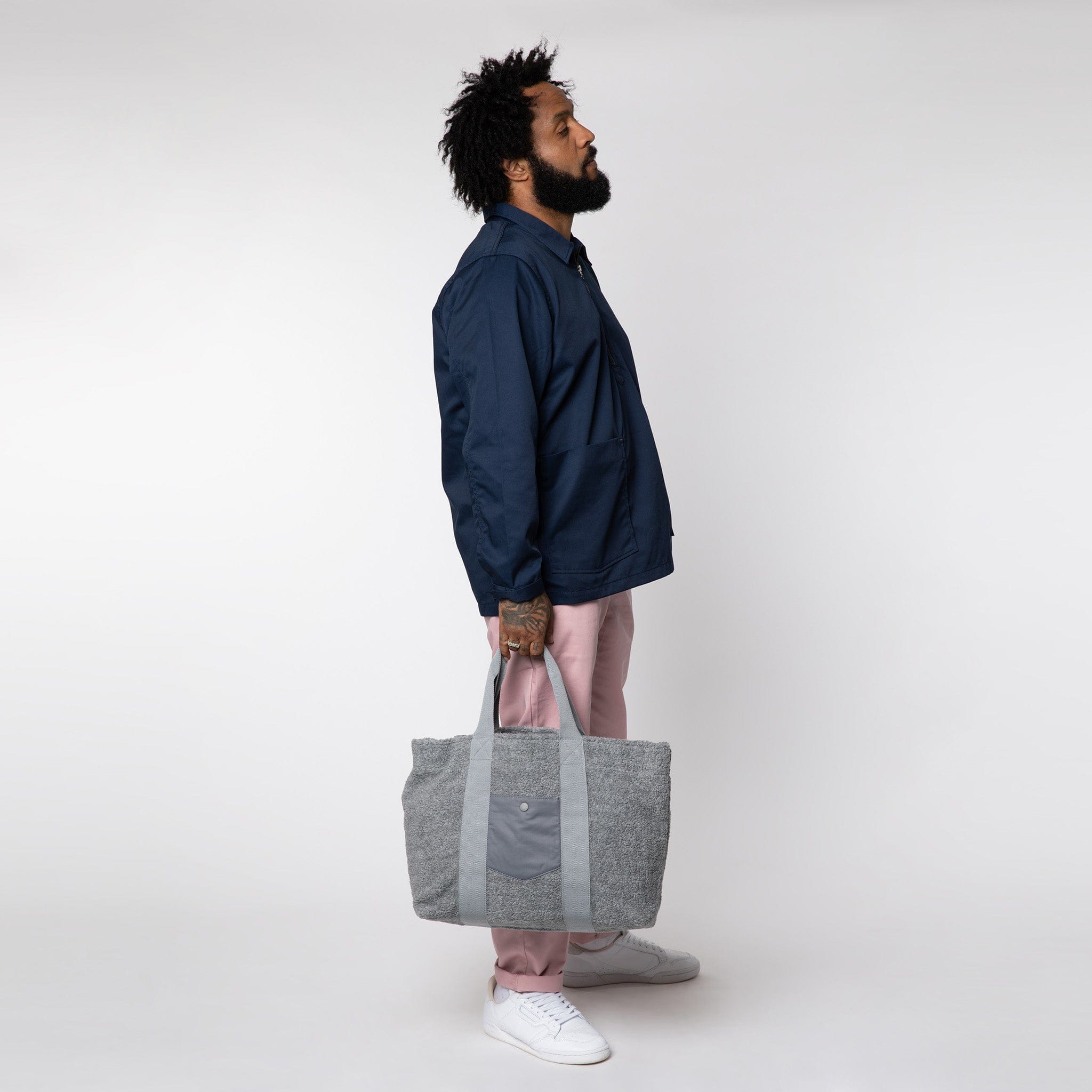 Half-Zip Utility Smock Navy