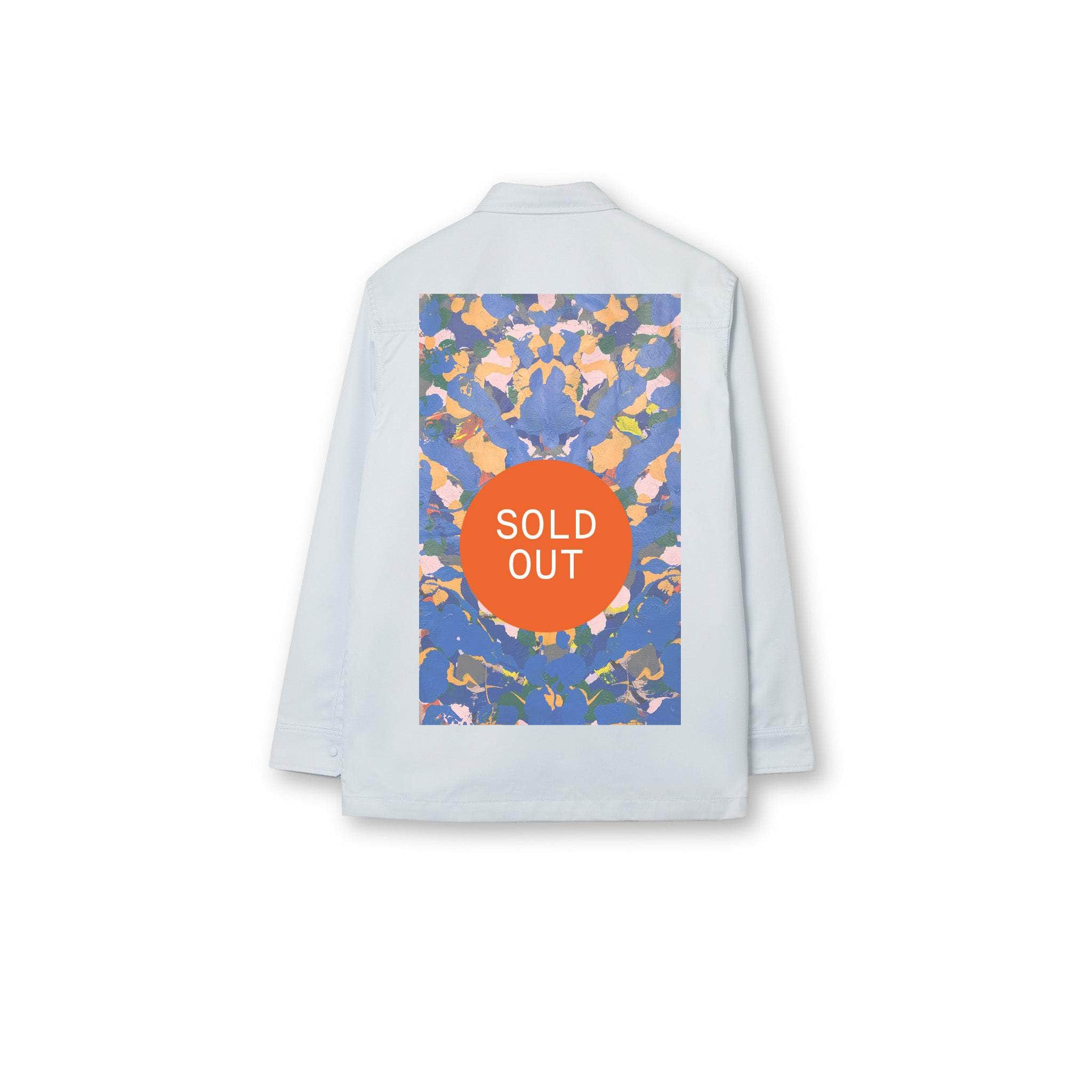 Unity: MCO x Tim Head, 1/1 Embroidered Upcycled Blue Patch on Snap Shirt 