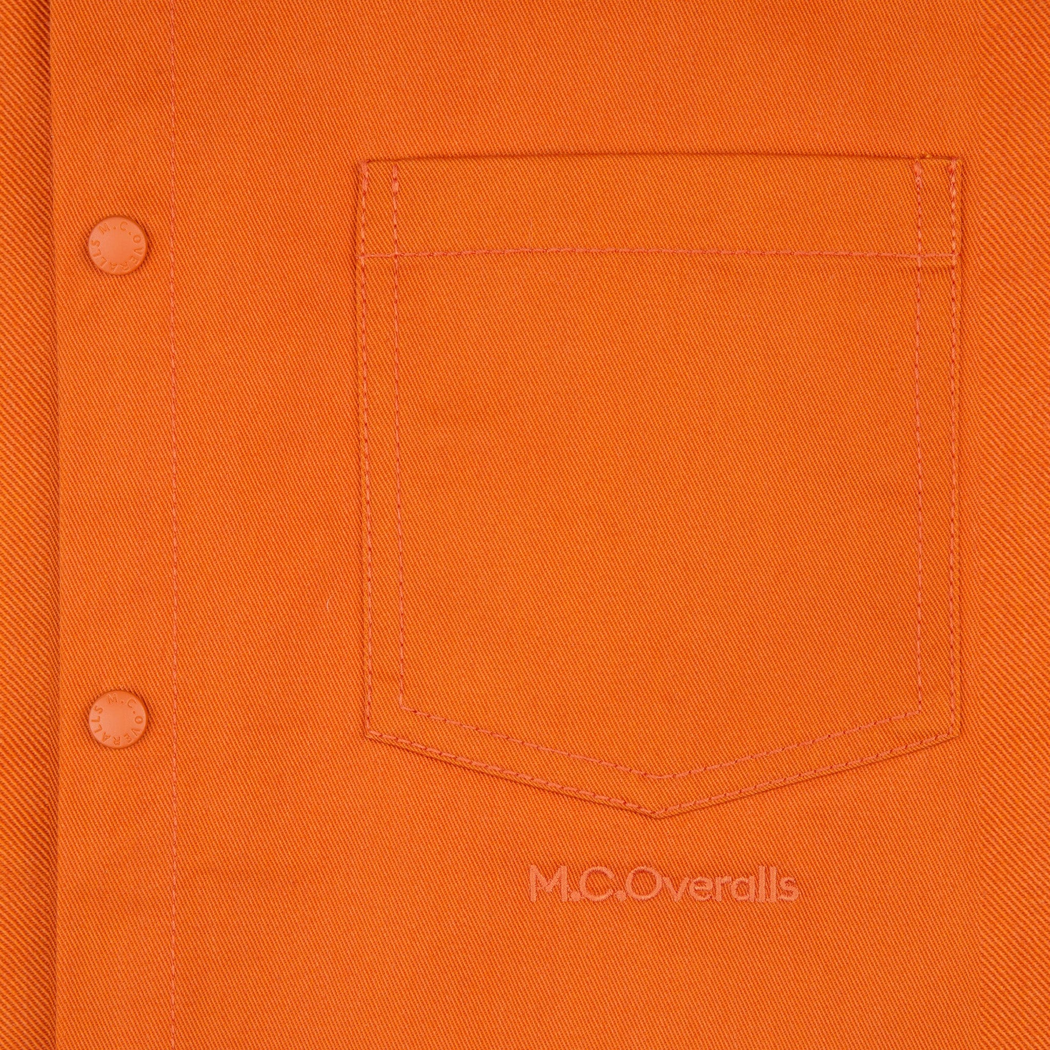 Relaxed Snap Button Shirt Orange