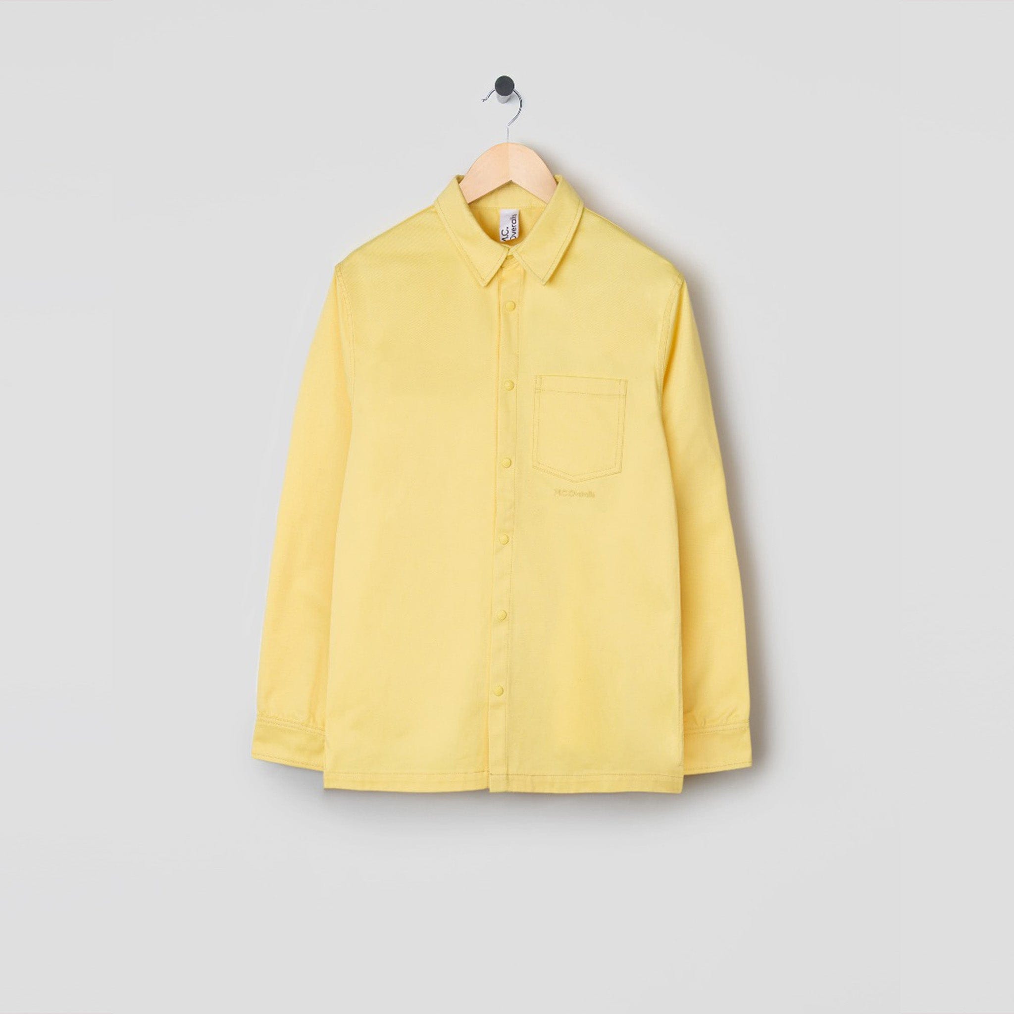 Relaxed Snap Button Shirt Sherbet Yellow
