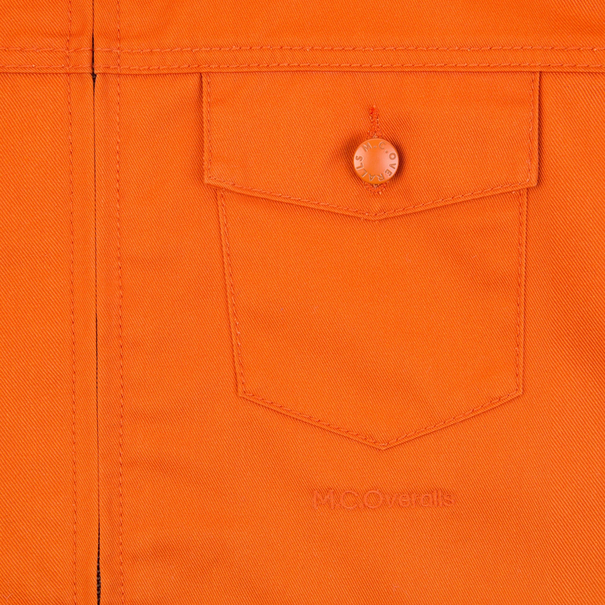 Collared Zip Overall Orange