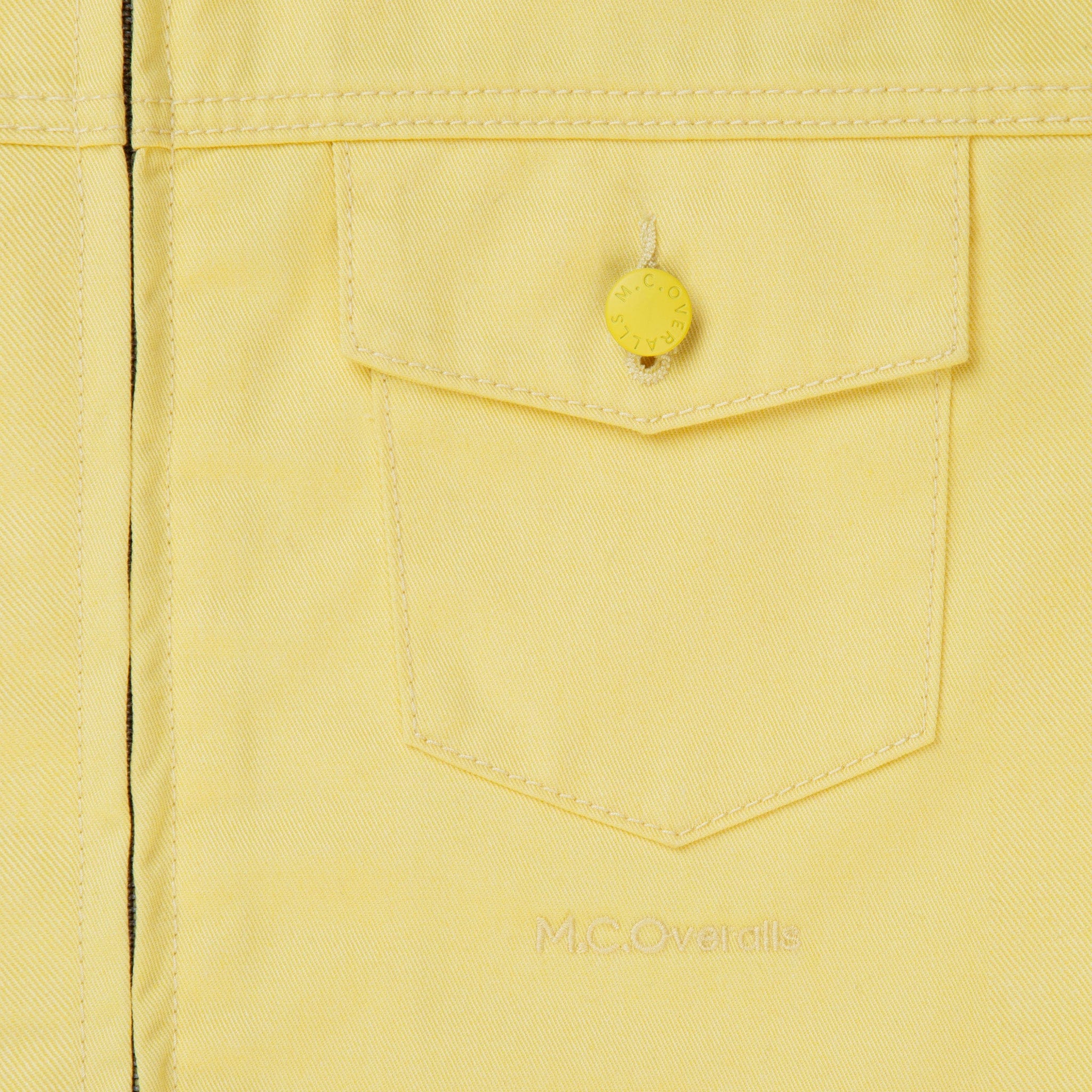 Collared Zip Overall Sherbet Yellow