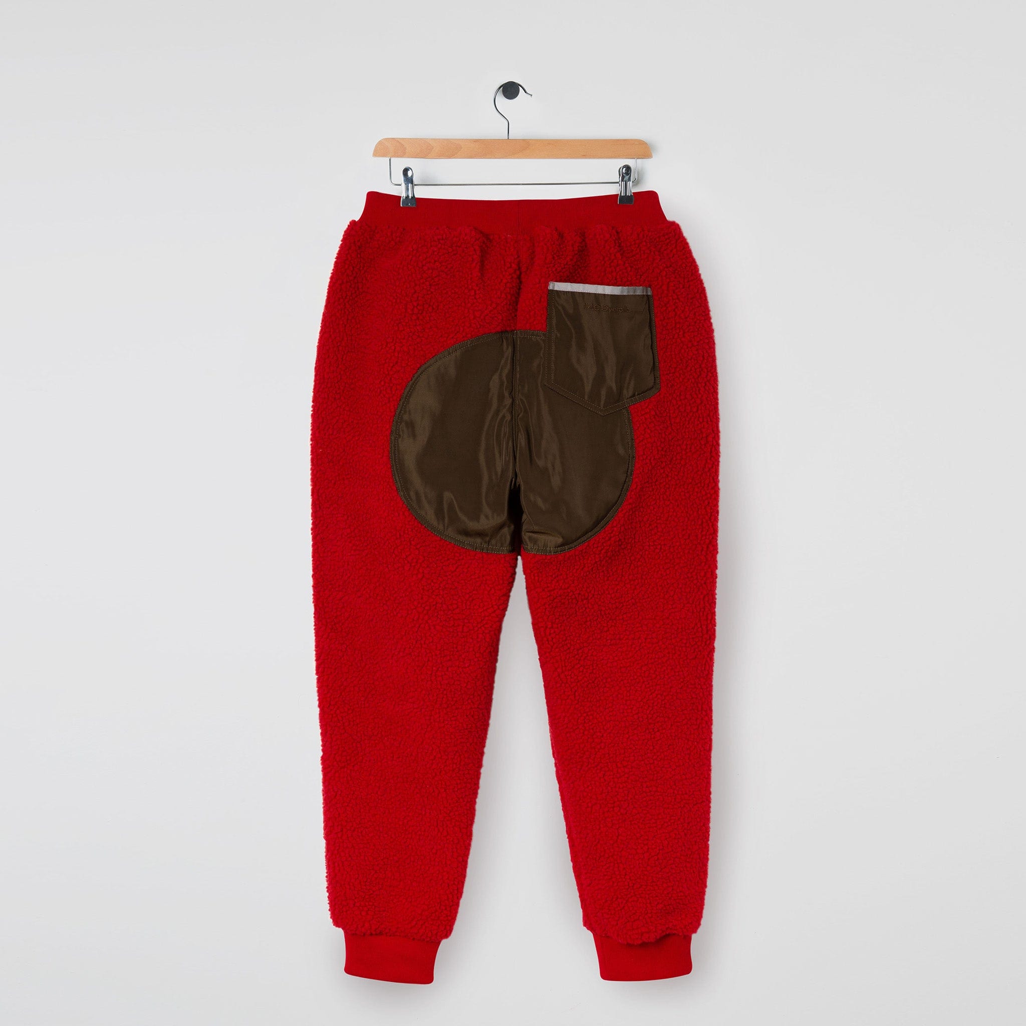 Popcorn Fleece Sweatpants Red