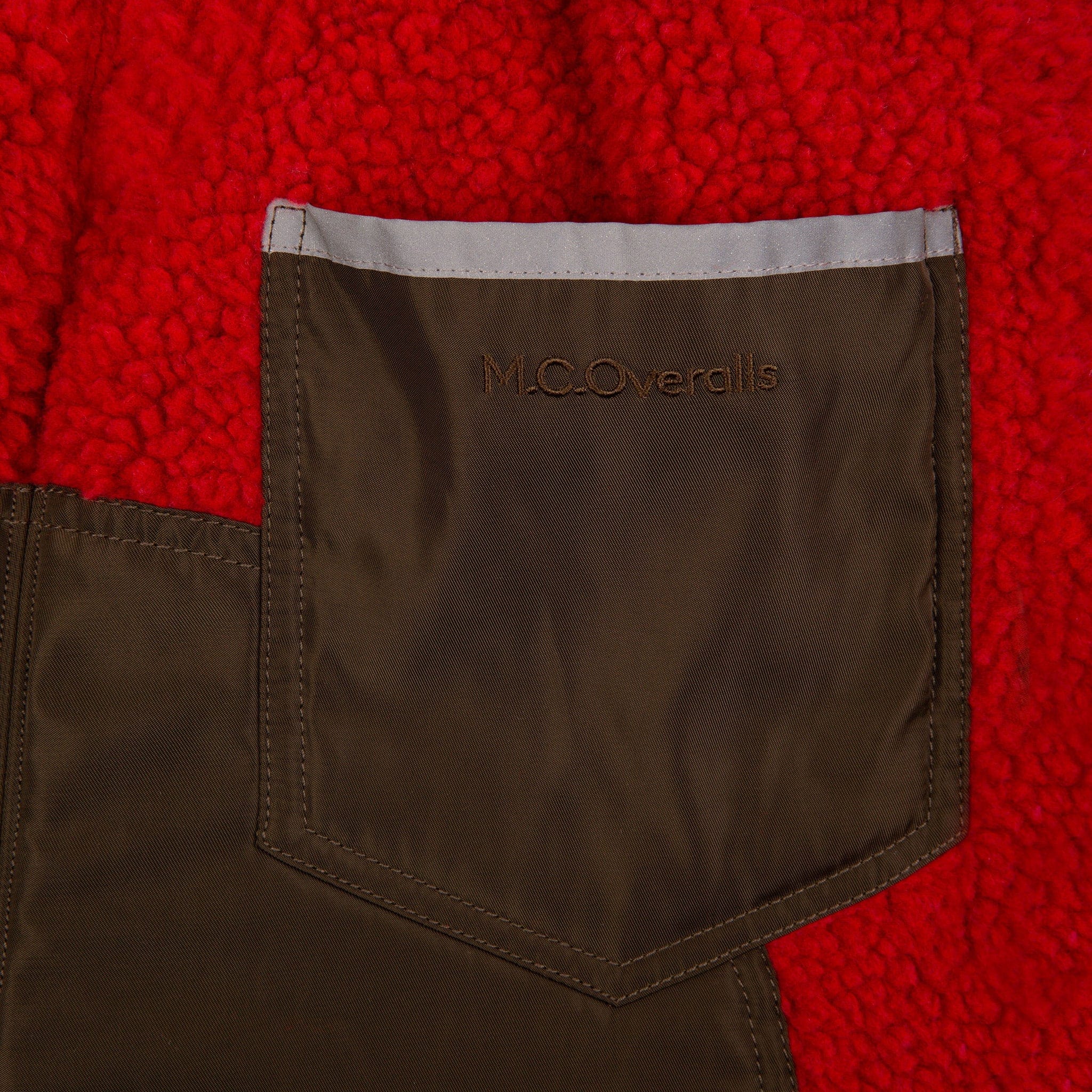 Popcorn Fleece Sweatpants Red