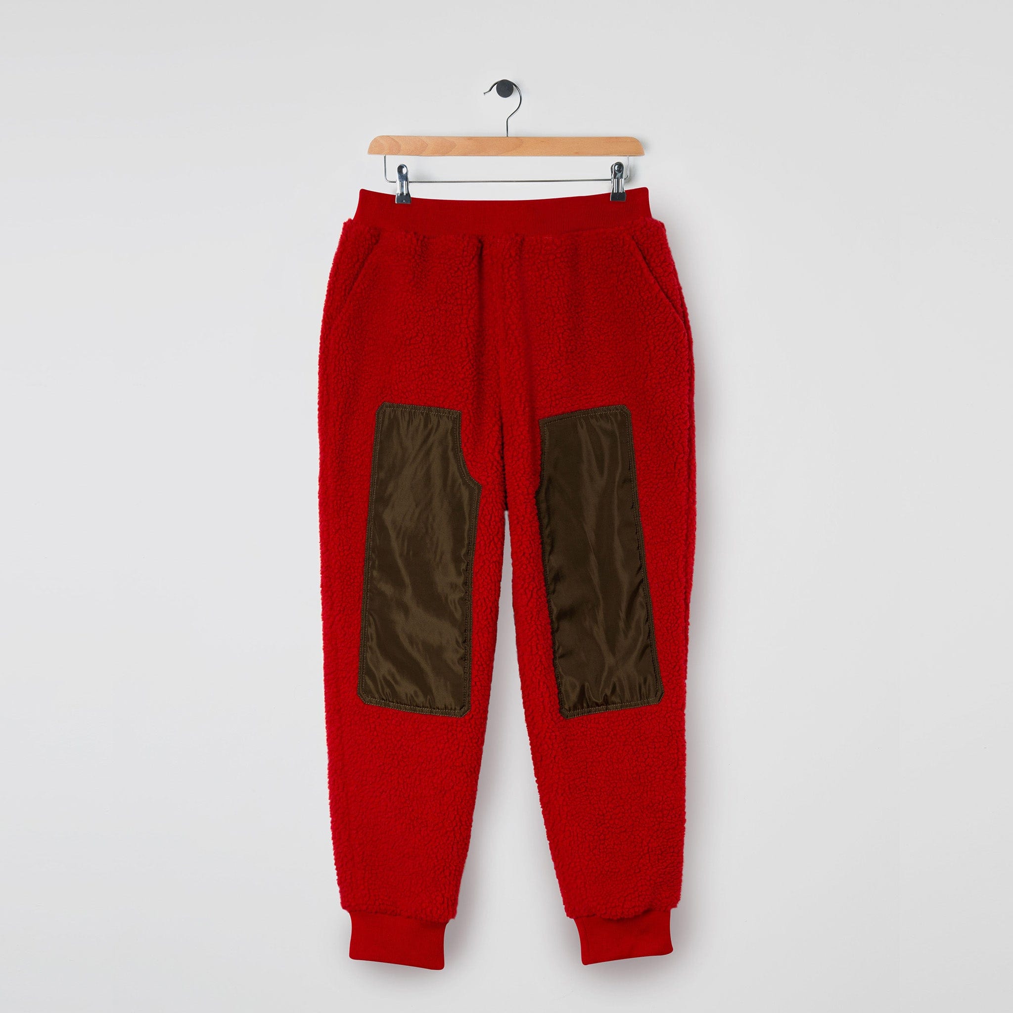 Popcorn Fleece Sweatpants Red