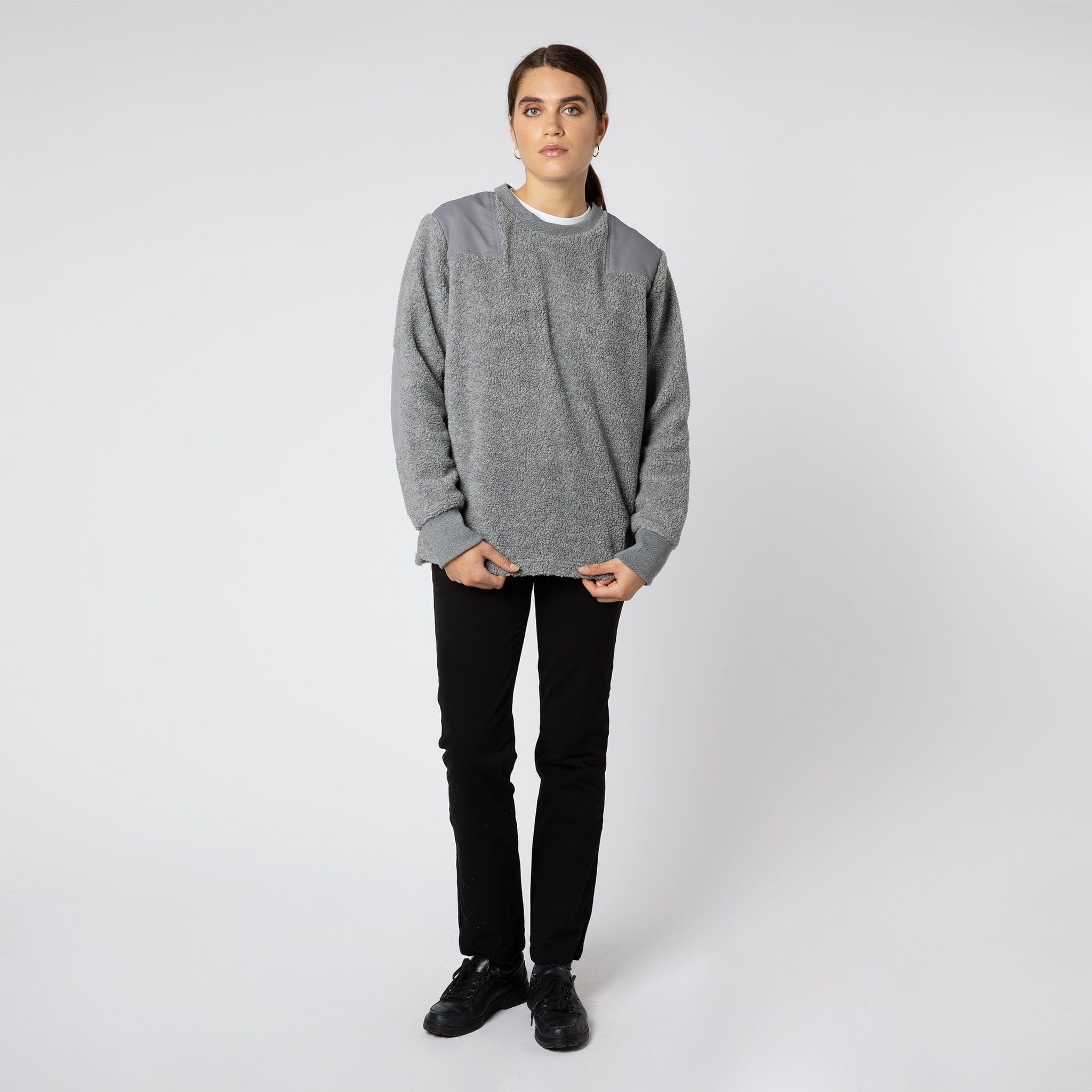 Popcorn Fleece Sweatshirt Grey