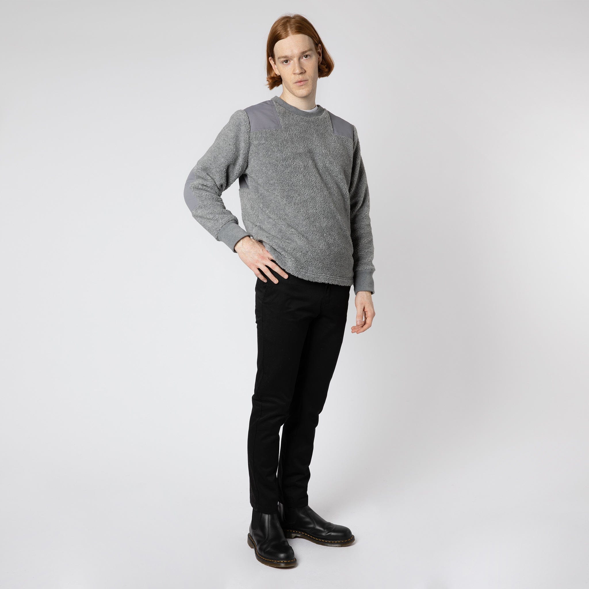 Popcorn Fleece Sweatshirt Grey